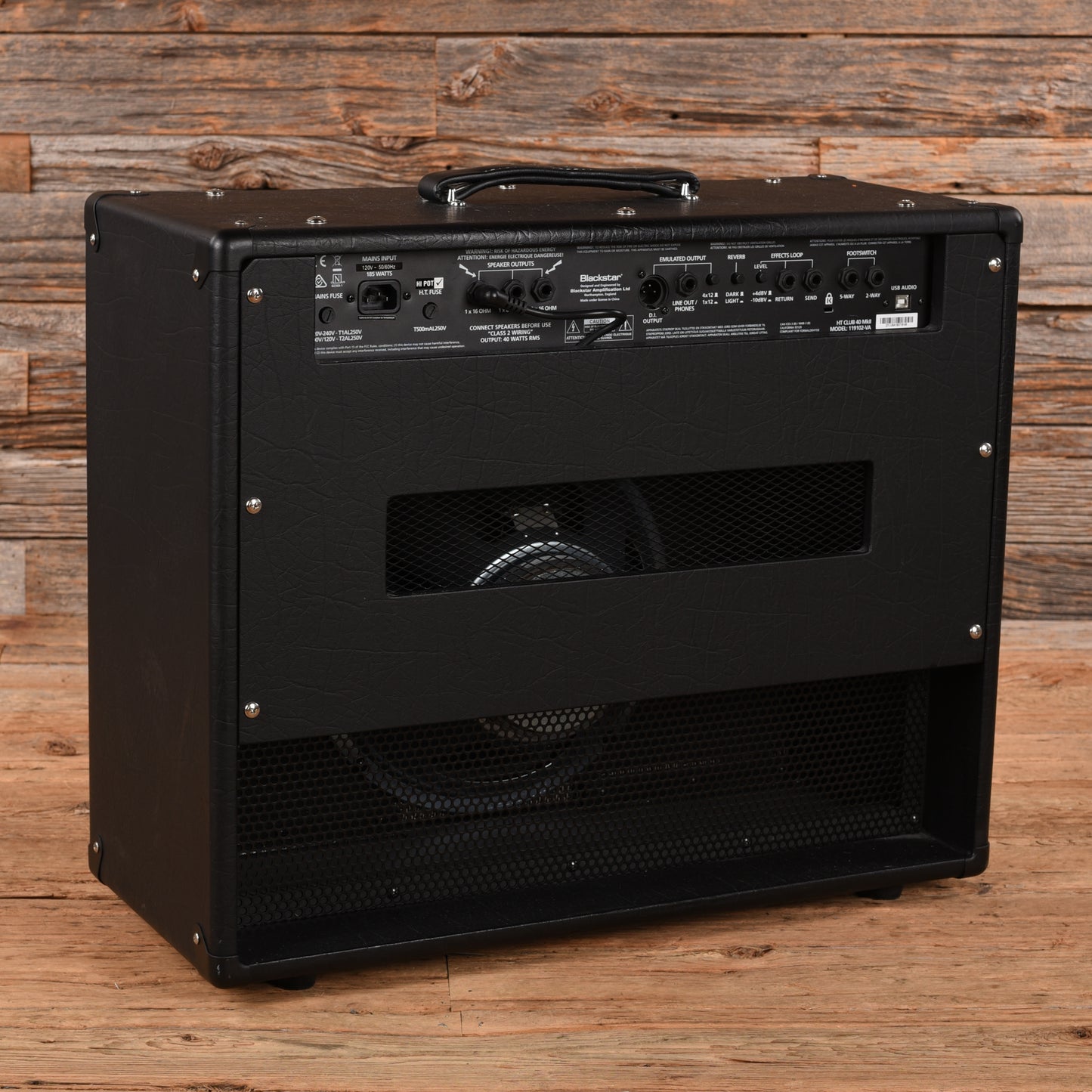 Blackstar HT Club 40 MKII 40-Watt 1x12" Tube Guitar Combo Black Amplifiers