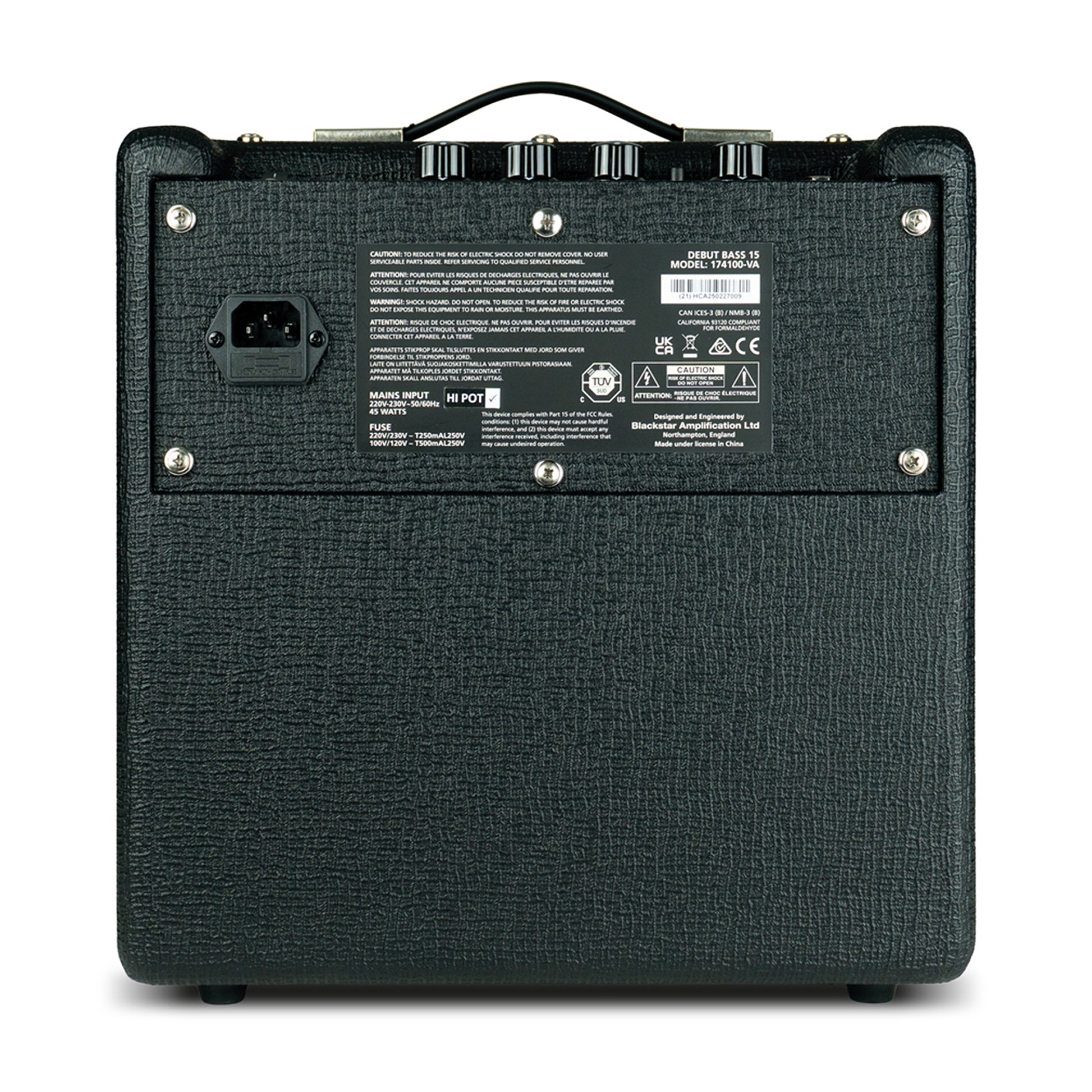 Blackstar Debut Bass 15 15w 1x6.5 Combo Amp Amps / Bass Amps / Bass Combos