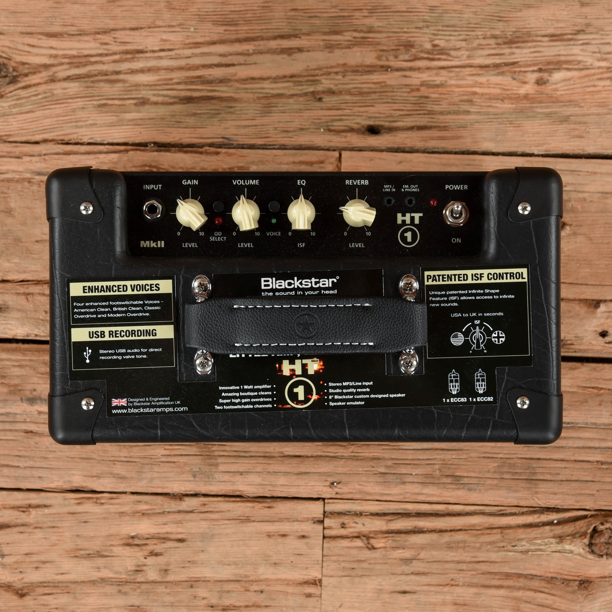 Blackstar HT-1R Mk II 1-Watt 1x8" Guitar Combo Amp Amps / Guitar Amps / Guitar Cabinets