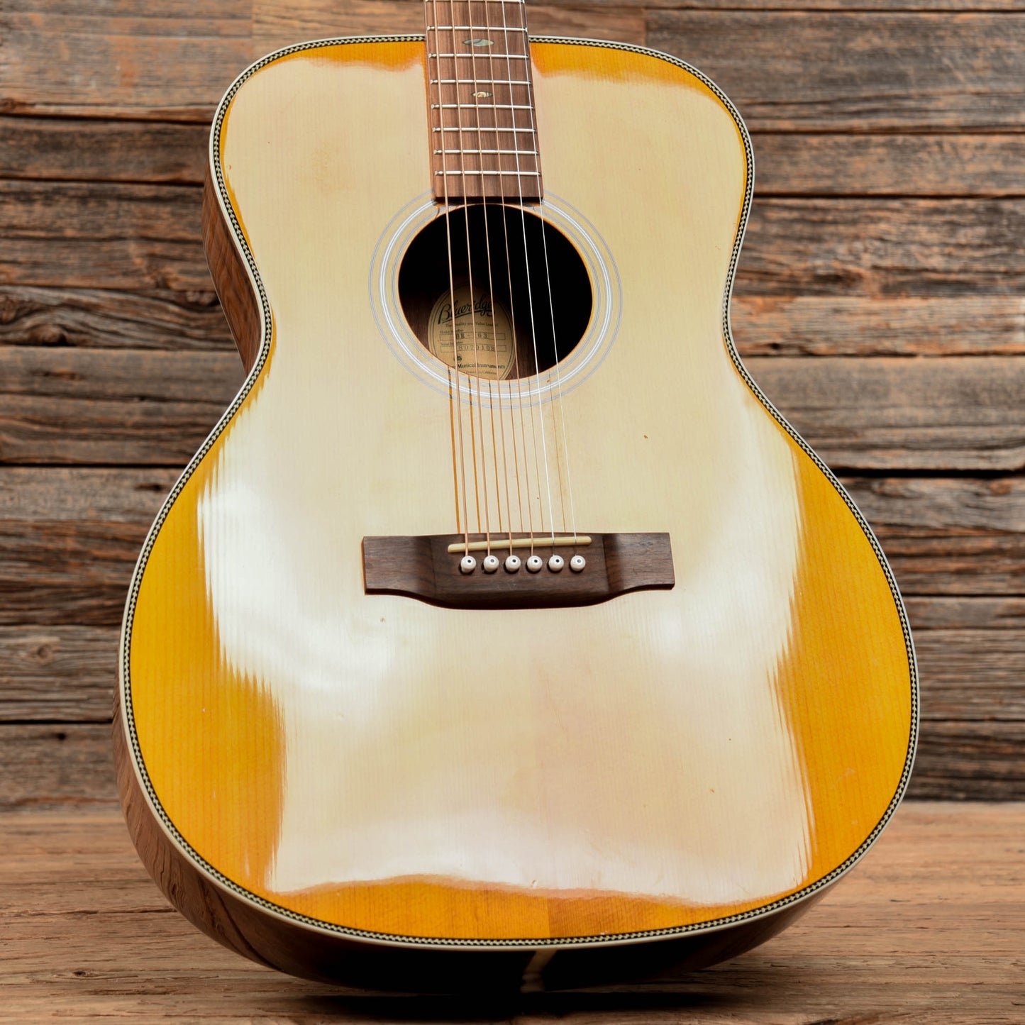Blueridge BR163 Natural Acoustic Guitars / OM and Auditorium