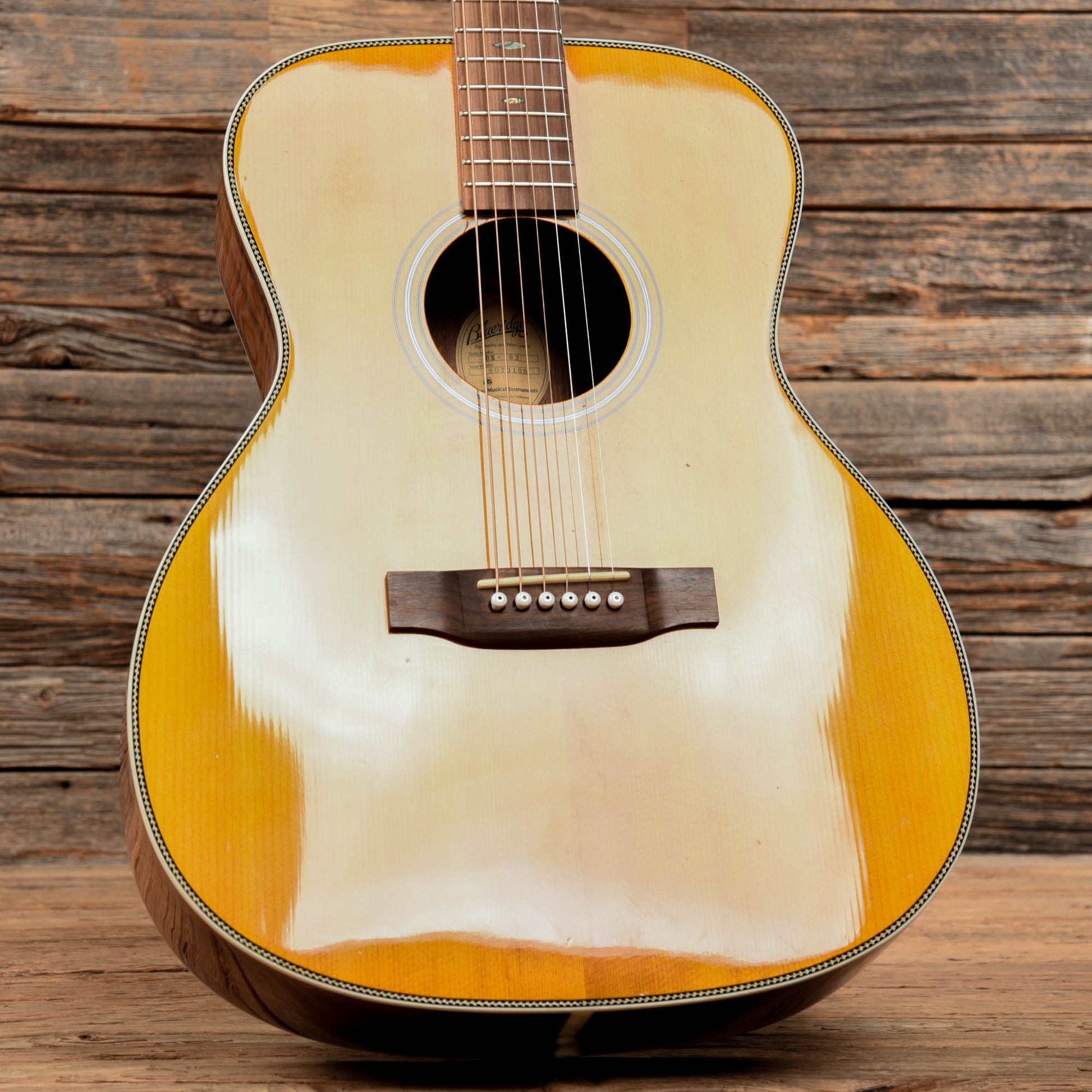 Blueridge BR163 Natural Acoustic Guitars / OM and Auditorium