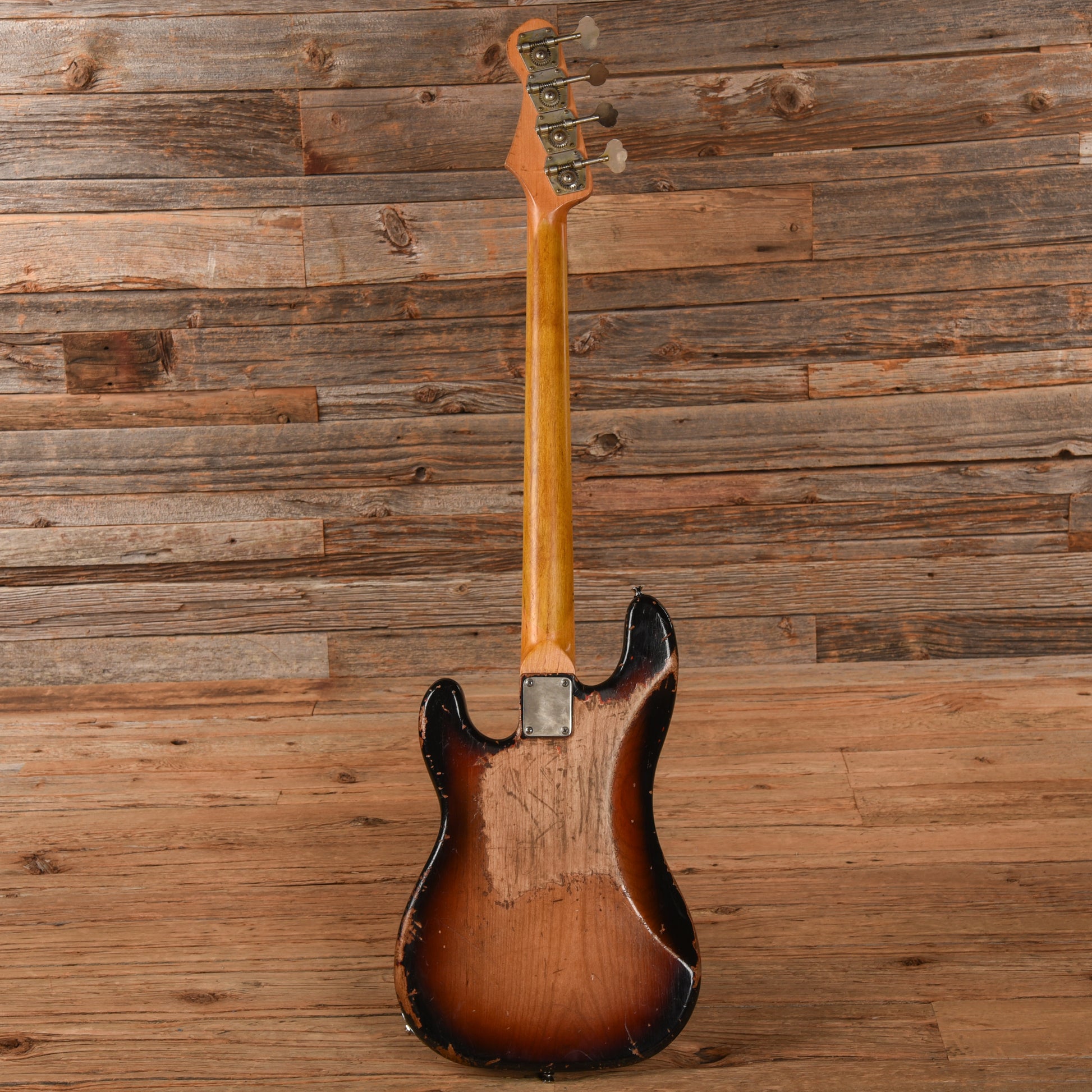 Bluesman Vintage Deville Heavy Relic Sunburst Bass Guitars / 4-String