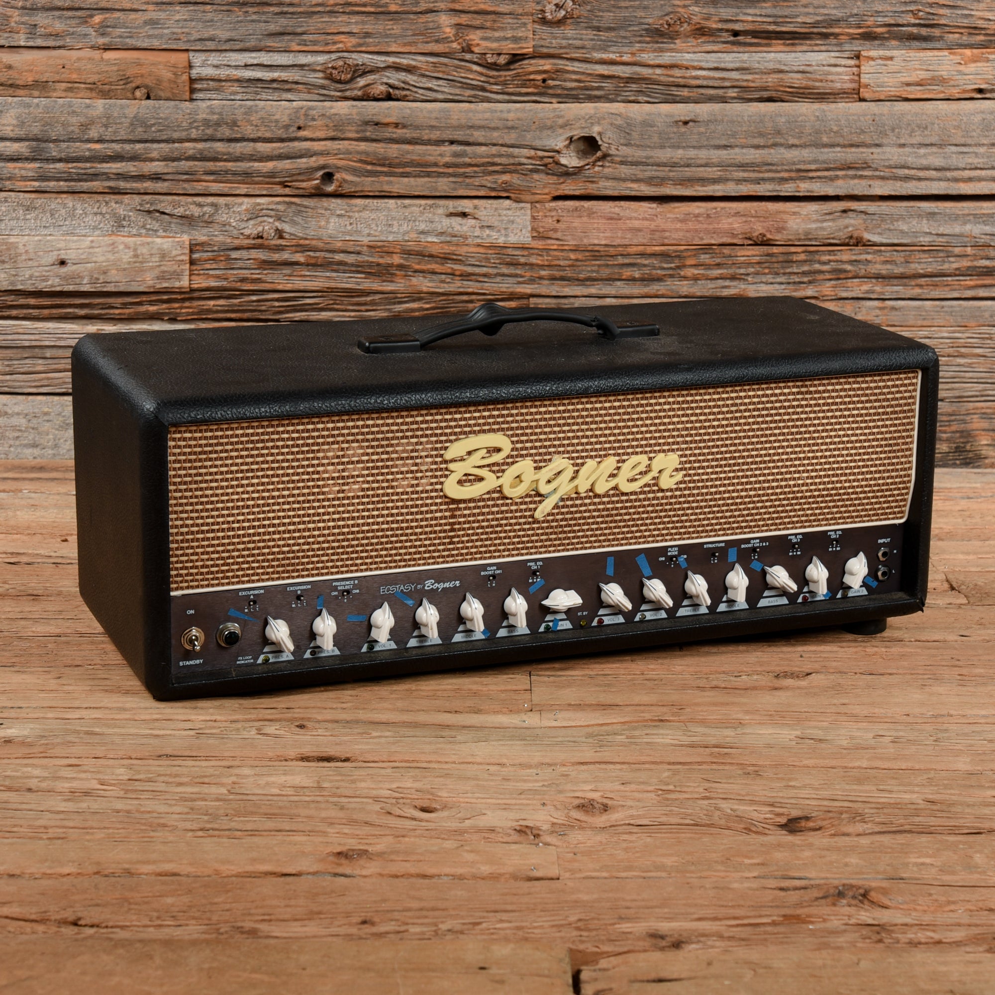 Bogner 101B EL-34 3-Channel 120-Watt Guitar Amp Head Black Amps / Guitar Amps / Guitar Cabinets