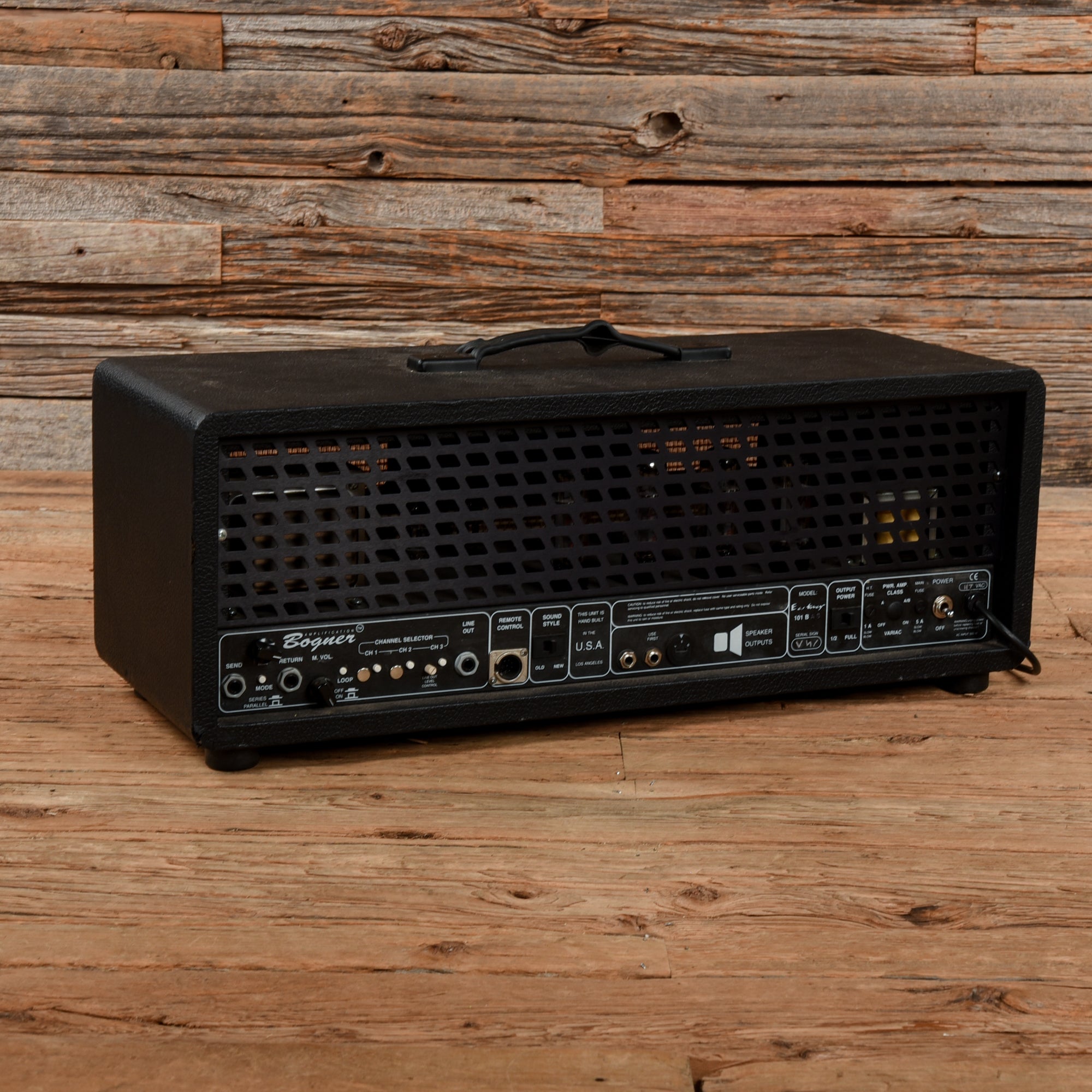 Bogner 101B EL-34 3-Channel 120-Watt Guitar Amp Head Black Amps / Guitar Amps / Guitar Cabinets