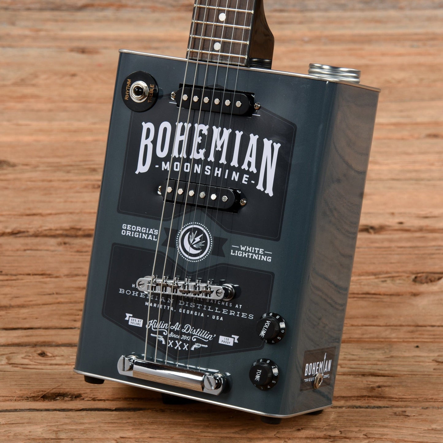 Bohemian Guitars Oil Can Guitar Grey Electric Guitars / Hollow Body