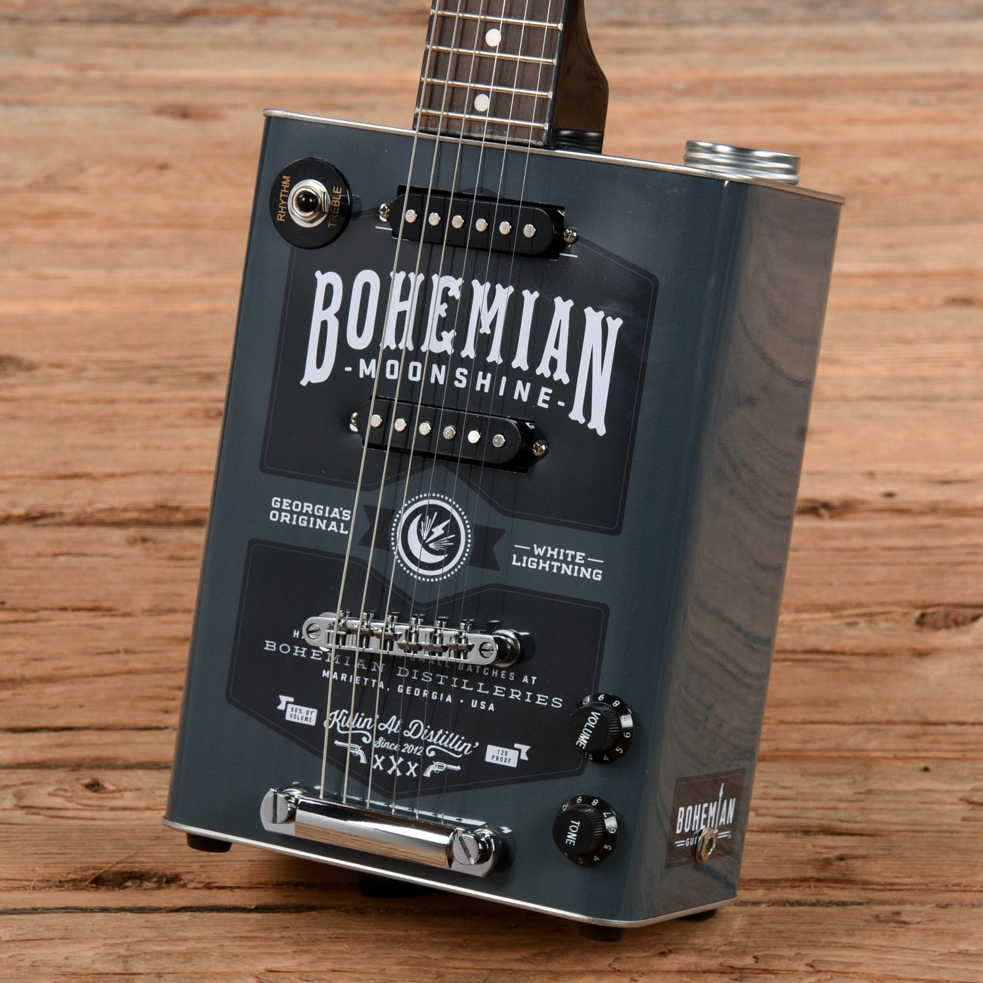 Bohemian Guitars Oil Can Guitar Grey Electric Guitars / Hollow Body