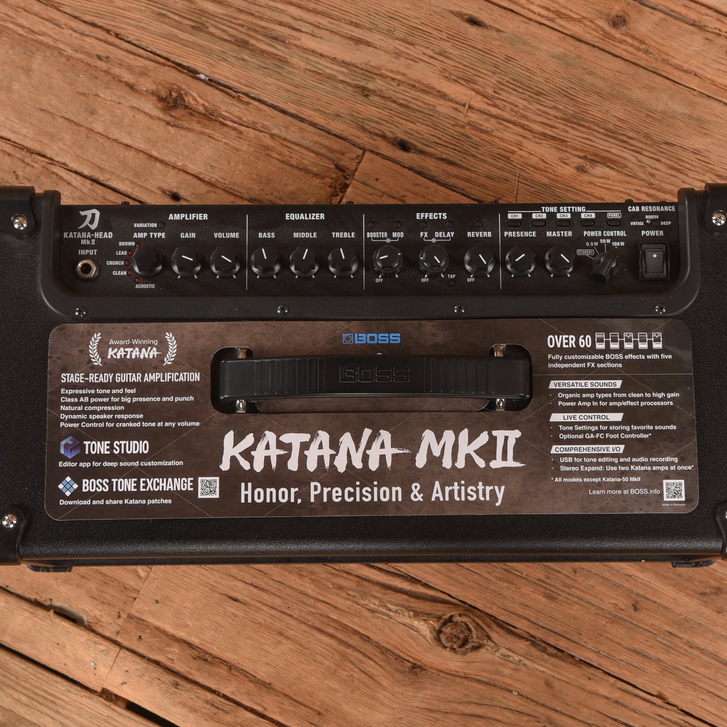 Boss Katana Artist Head Gen 3 100-Watt Digital Modeling Guitar Amp Head Amplifiers