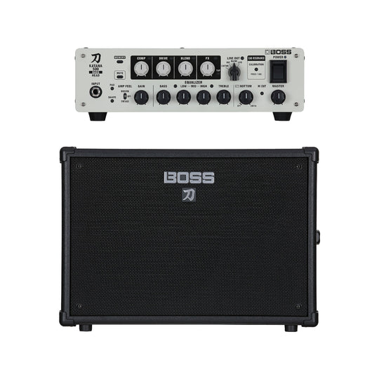 Boss Katana 1x12 Bass Amplifier Cabinet and 500w Bass Amplifier Head Bundle Amps / Bass Amps / Bass Cabinets
