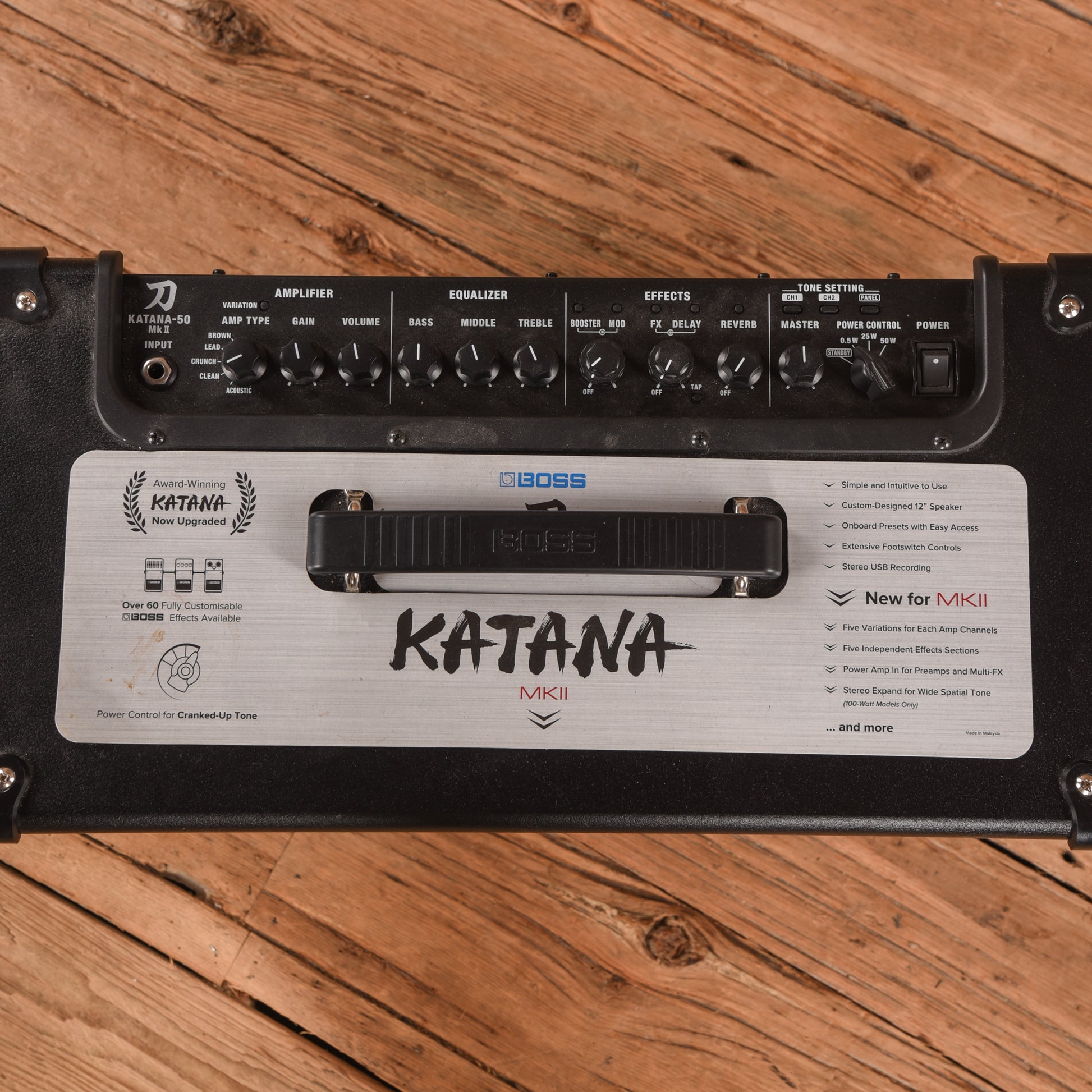 Boss Katana 50 Mk II 50-Watt 1x12" Guitar Combo Amp Amps / Guitar Amps / Guitar Cabinets