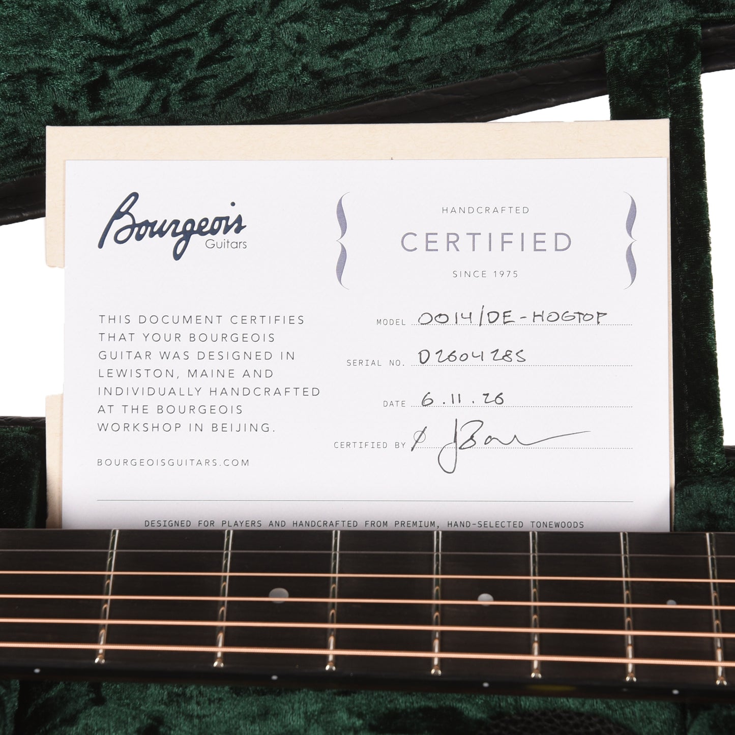 Bourgeois Downeast 00-14 Hogtop Mahogany Natural Acoustic Guitars