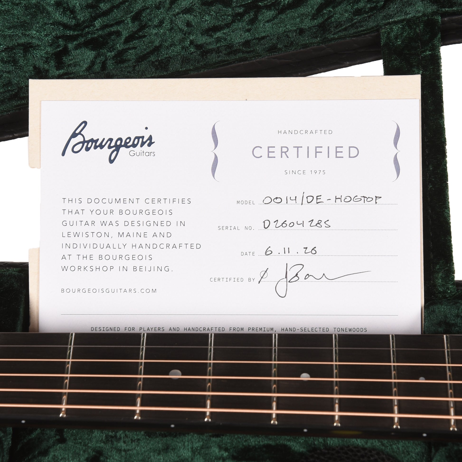 Bourgeois Downeast 00-14 Hogtop Mahogany Natural Acoustic Guitars