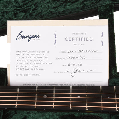 Bourgeois Downeast 00-14 Hogtop Mahogany Natural Acoustic Guitars