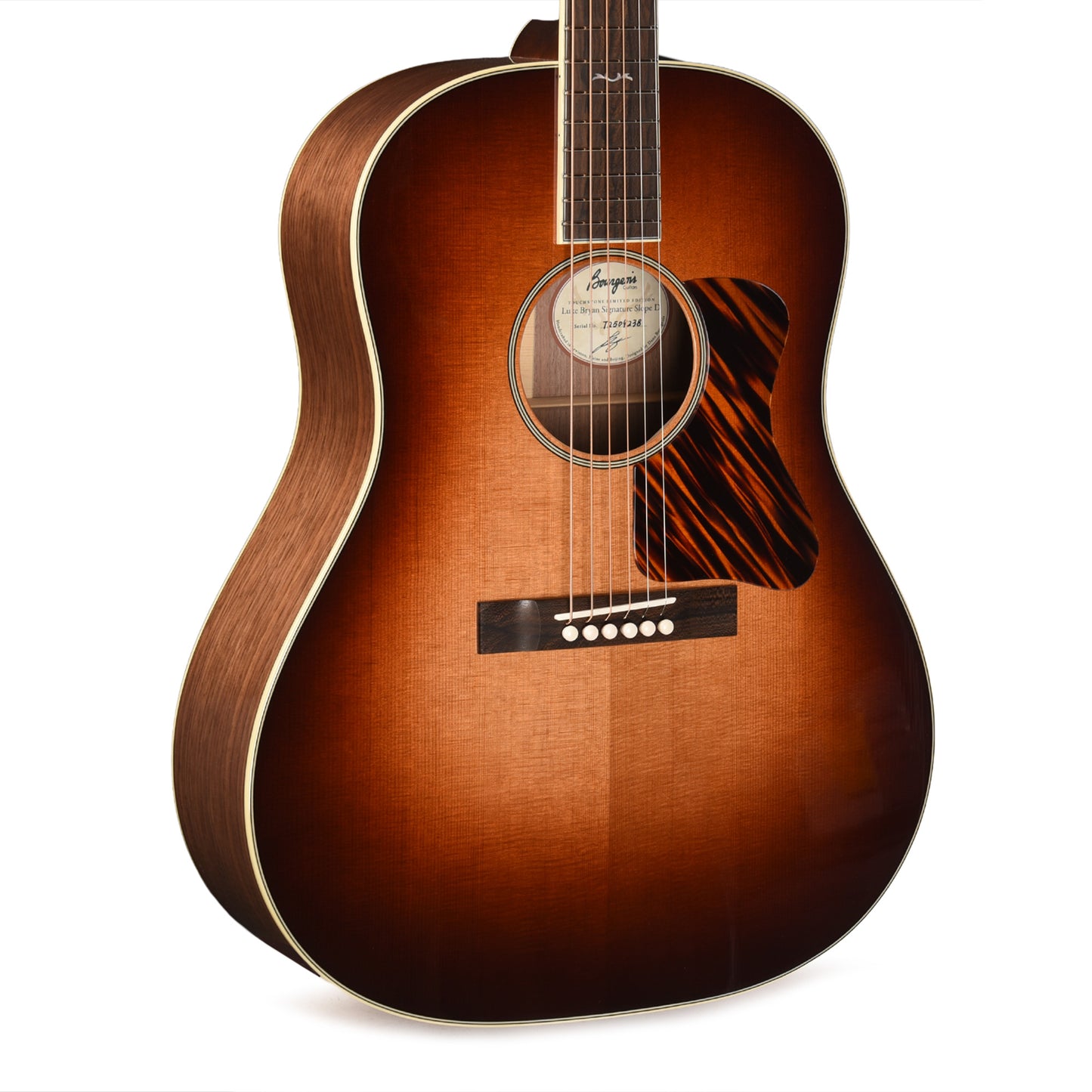 Bourgeois Limited Edition Touchstone Luke Bryan Signature Slope Shoulder Dreadnought Aged Tone Sitka/Walnut Sunburst Acoustic Guitars
