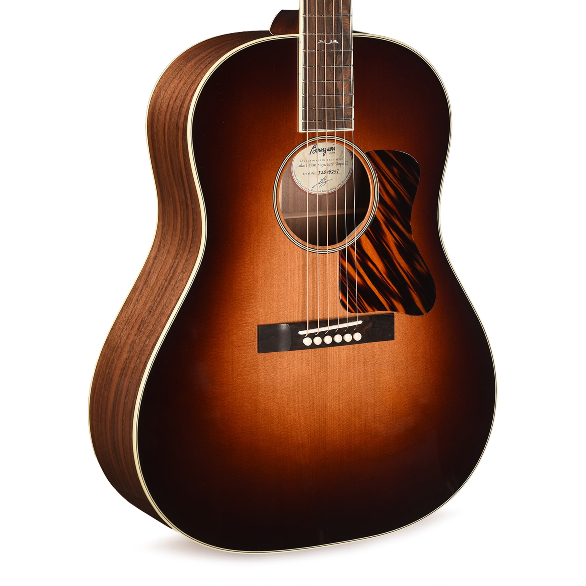 Bourgeois Limited Edition Touchstone Luke Bryan Signature Slope Shoulder Dreadnought Aged Tone Sitka/Walnut Sunburst Acoustic Guitars