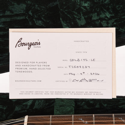 Bourgeois Limited Edition Touchstone Luke Bryan Signature Slope Shoulder Dreadnought Aged Tone Sitka/Walnut Sunburst Acoustic Guitars