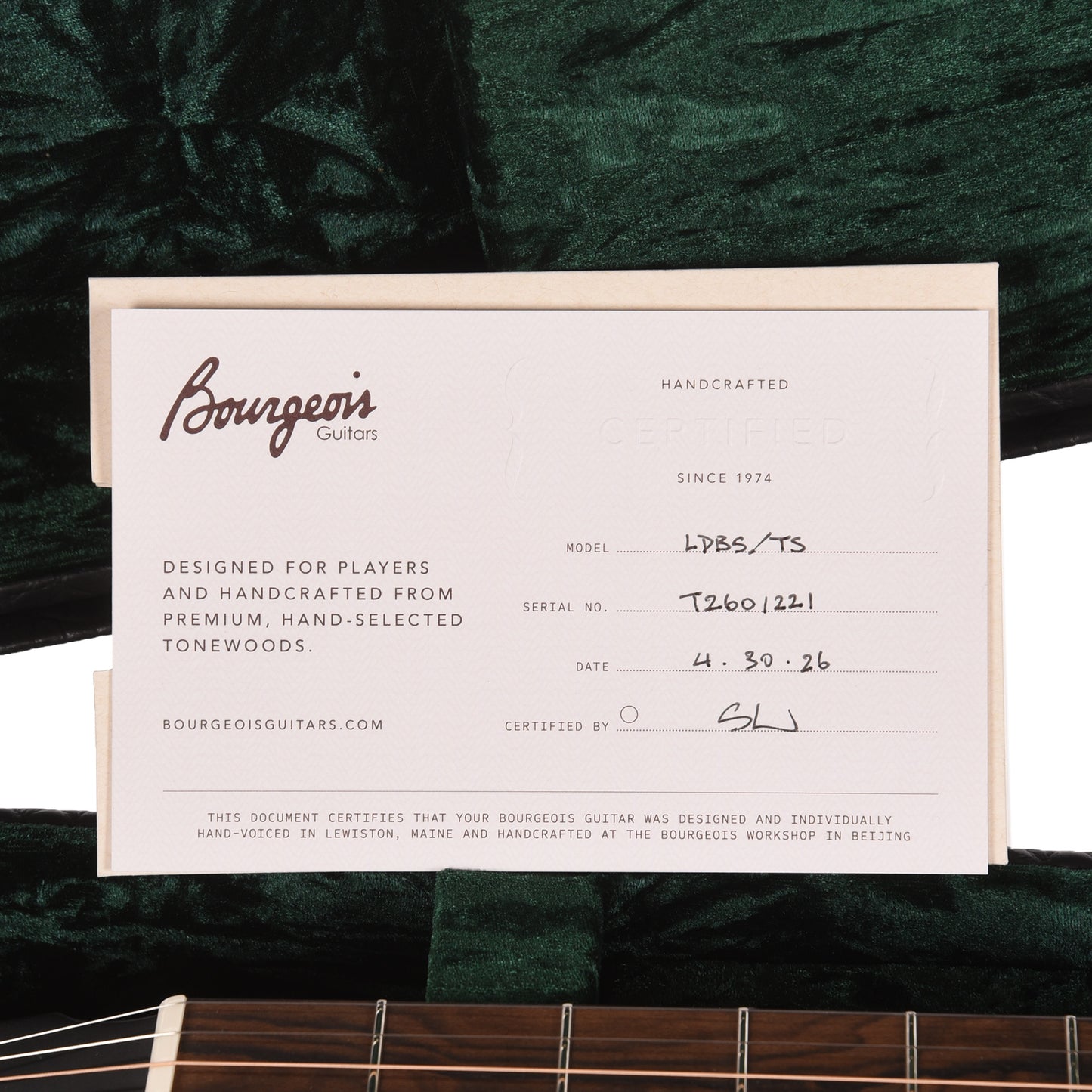 Bourgeois Touchstone LDBO-14 Torrefied Alaskan Sitka/Mahogany Sunburst Acoustic Guitars