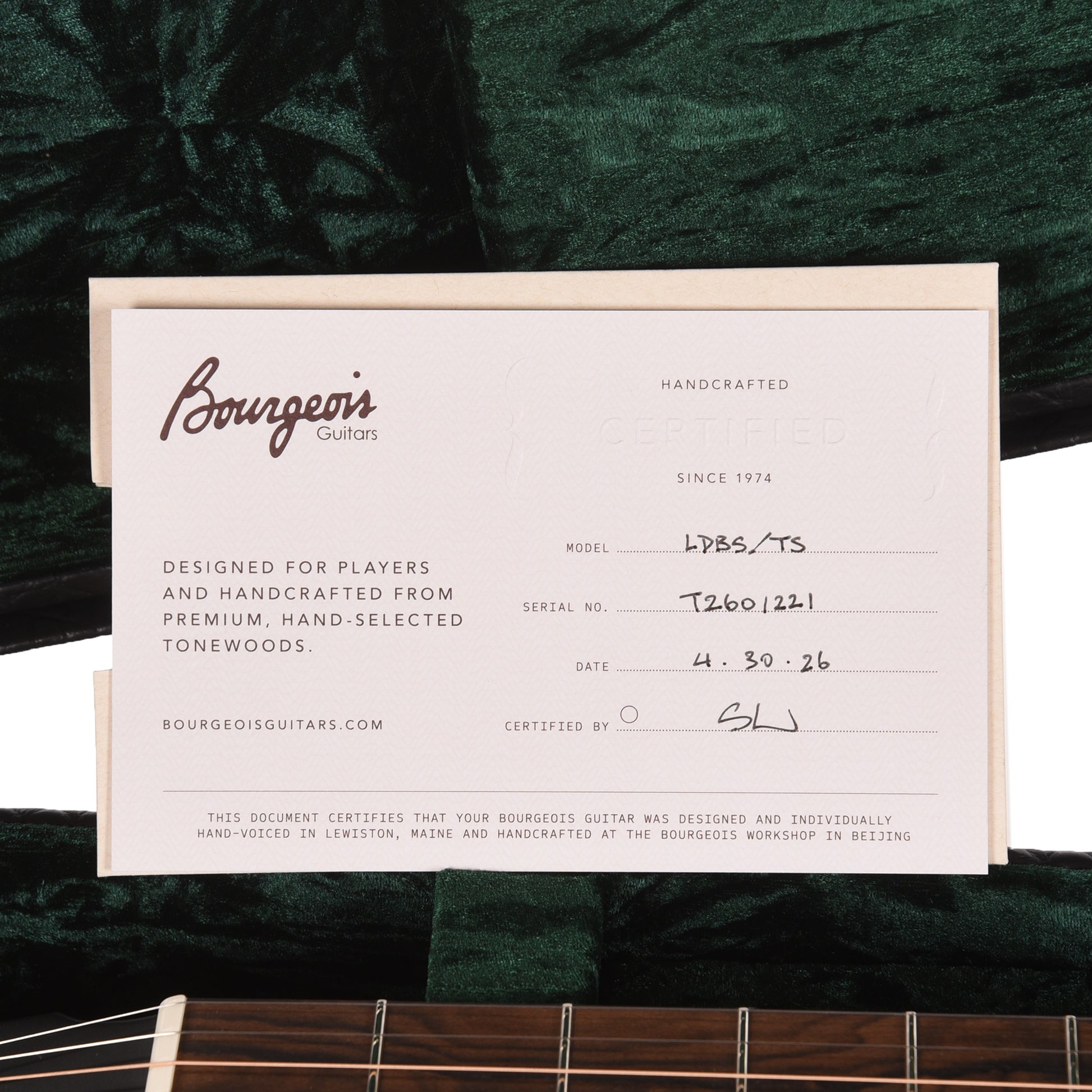 Bourgeois Touchstone LDBO-14 Torrefied Alaskan Sitka/Mahogany Sunburst Acoustic Guitars