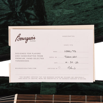 Bourgeois Touchstone LDBO-14 Torrefied Alaskan Sitka/Mahogany Sunburst Acoustic Guitars