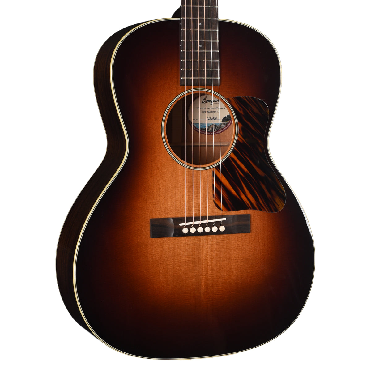 Bourgeois Touchstone LDBO-14 Torrefied Alaskan Sitka/Mahogany Sunburst Acoustic Guitars