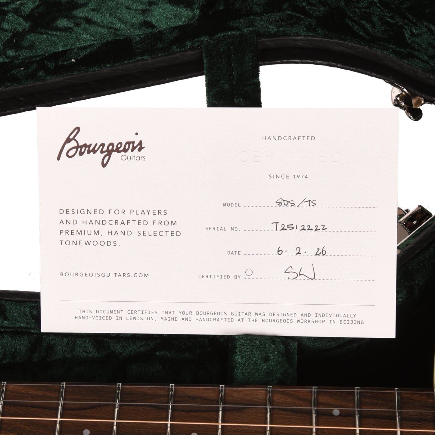 Bourgeois Touchstone Slope D Torrefied Alaskan Sitka/Mahogany Sunburst Acoustic Guitars