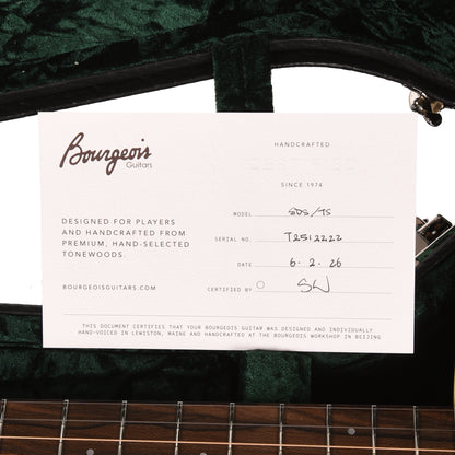 Bourgeois Touchstone Slope D Torrefied Alaskan Sitka/Mahogany Sunburst Acoustic Guitars