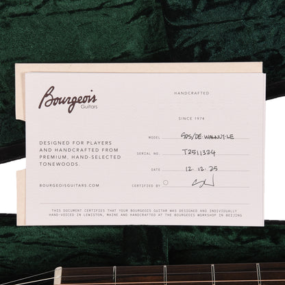 Bourgeois Downeast Series Slope D AT Sitka/Walnut Acoustic Guitars / Dreadnought