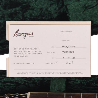 Bourgeois Limited Edition Touchstone Luke Bryan Signature Slope Shoulder Dreadnought Aged Tone Sitka/Walnut Sunburst Acoustic Guitars / Dreadnought