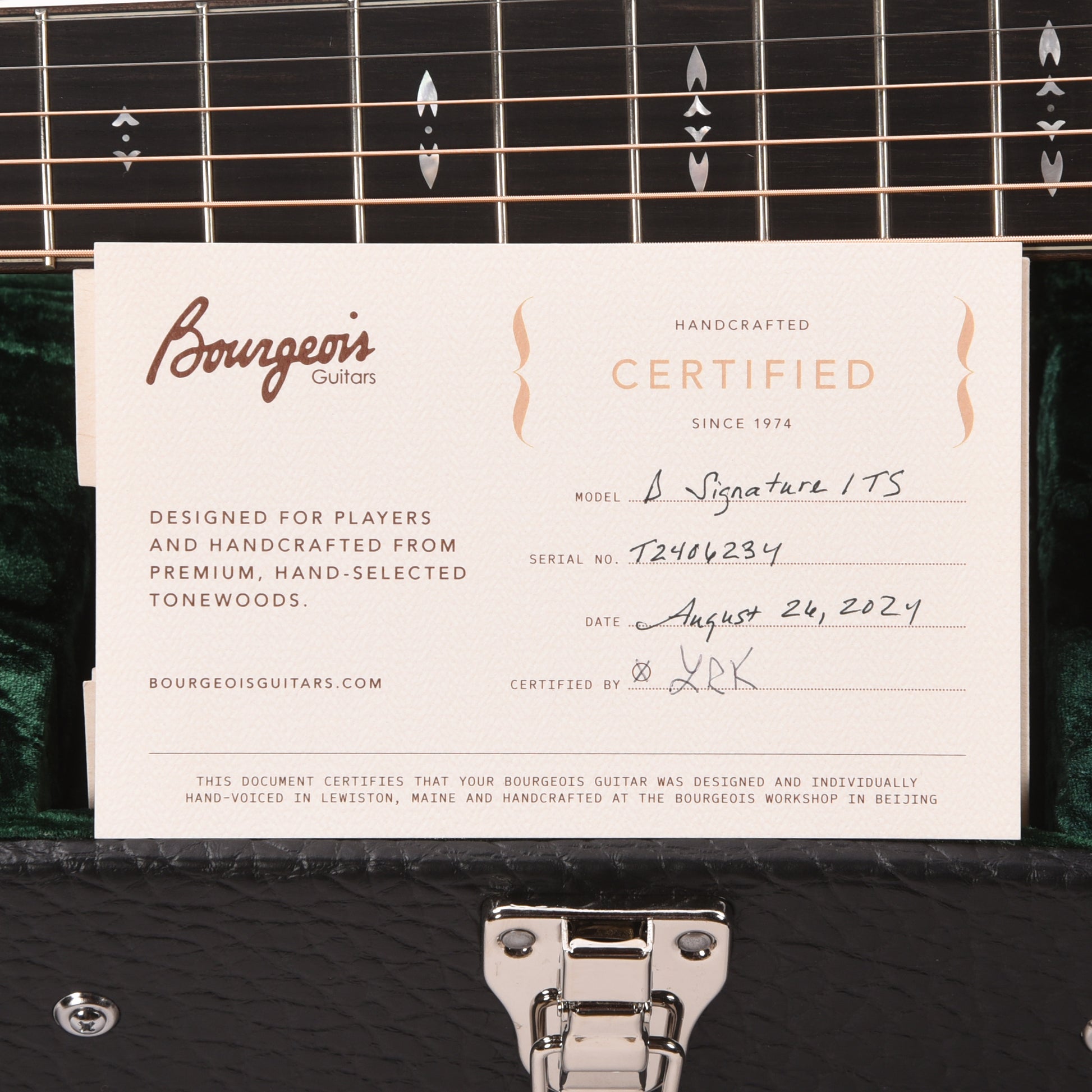 Bourgeois Touchstone Signature D Torrefied Alaskan Sitka/Madagascar Rosewood Natural Acoustic Guitars / Dreadnought