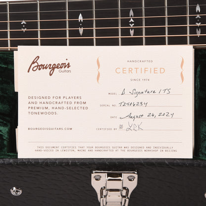 Bourgeois Touchstone Signature D Torrefied Alaskan Sitka/Madagascar Rosewood Natural Acoustic Guitars / Dreadnought