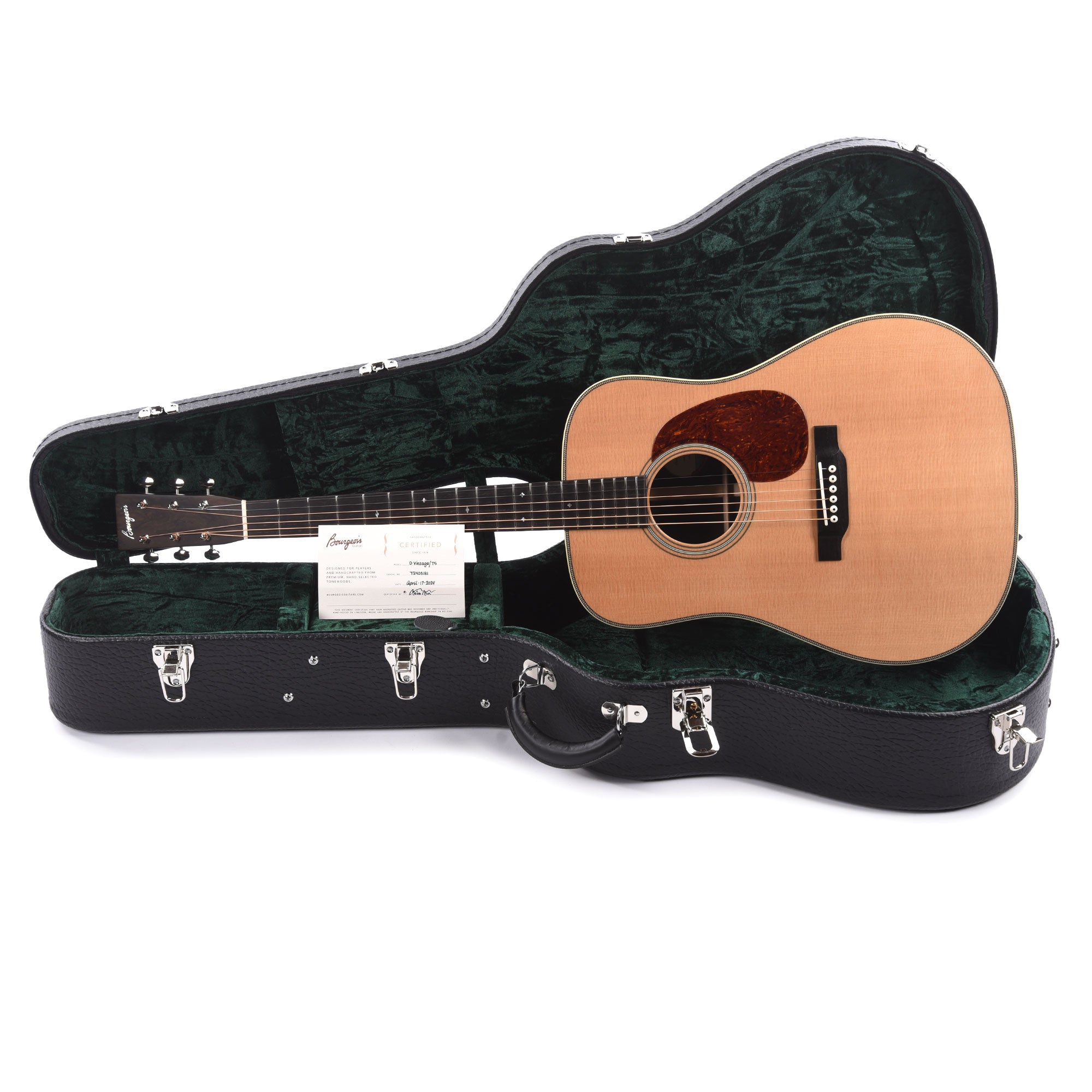 Bourgeois Touchstone Vintage D Alaskan Sitka/Indian Rosewood Natural Acoustic Guitars / Dreadnought