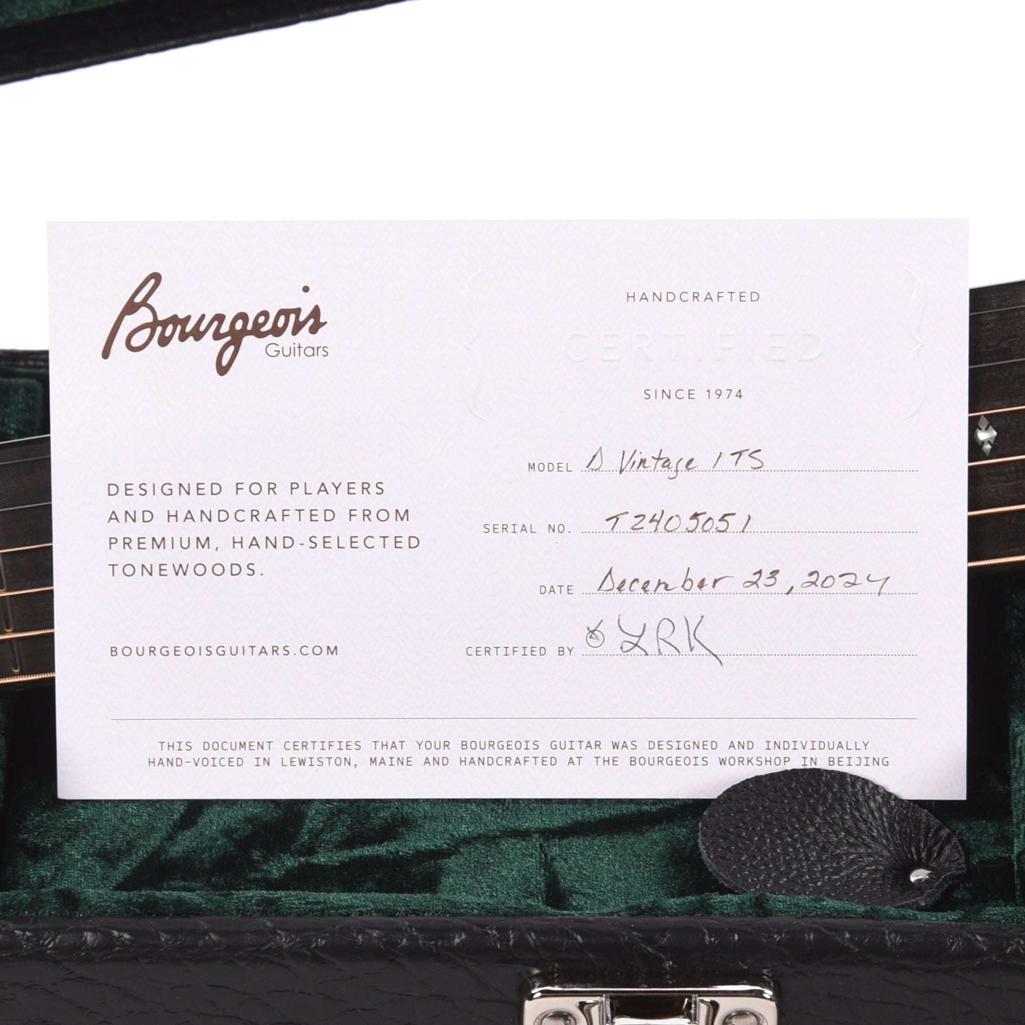 Bourgeois Touchstone Vintage D Alaskan Sitka/Indian Rosewood Natural Acoustic Guitars / Dreadnought
