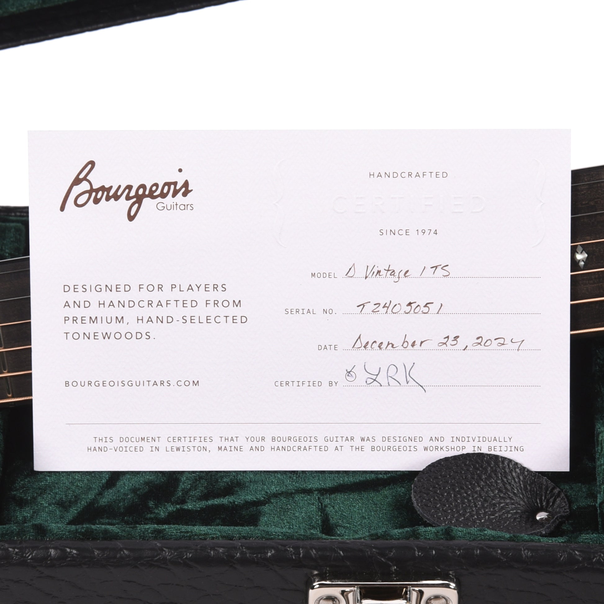 Bourgeois Touchstone Vintage D Alaskan Sitka/Indian Rosewood Natural Acoustic Guitars / Dreadnought