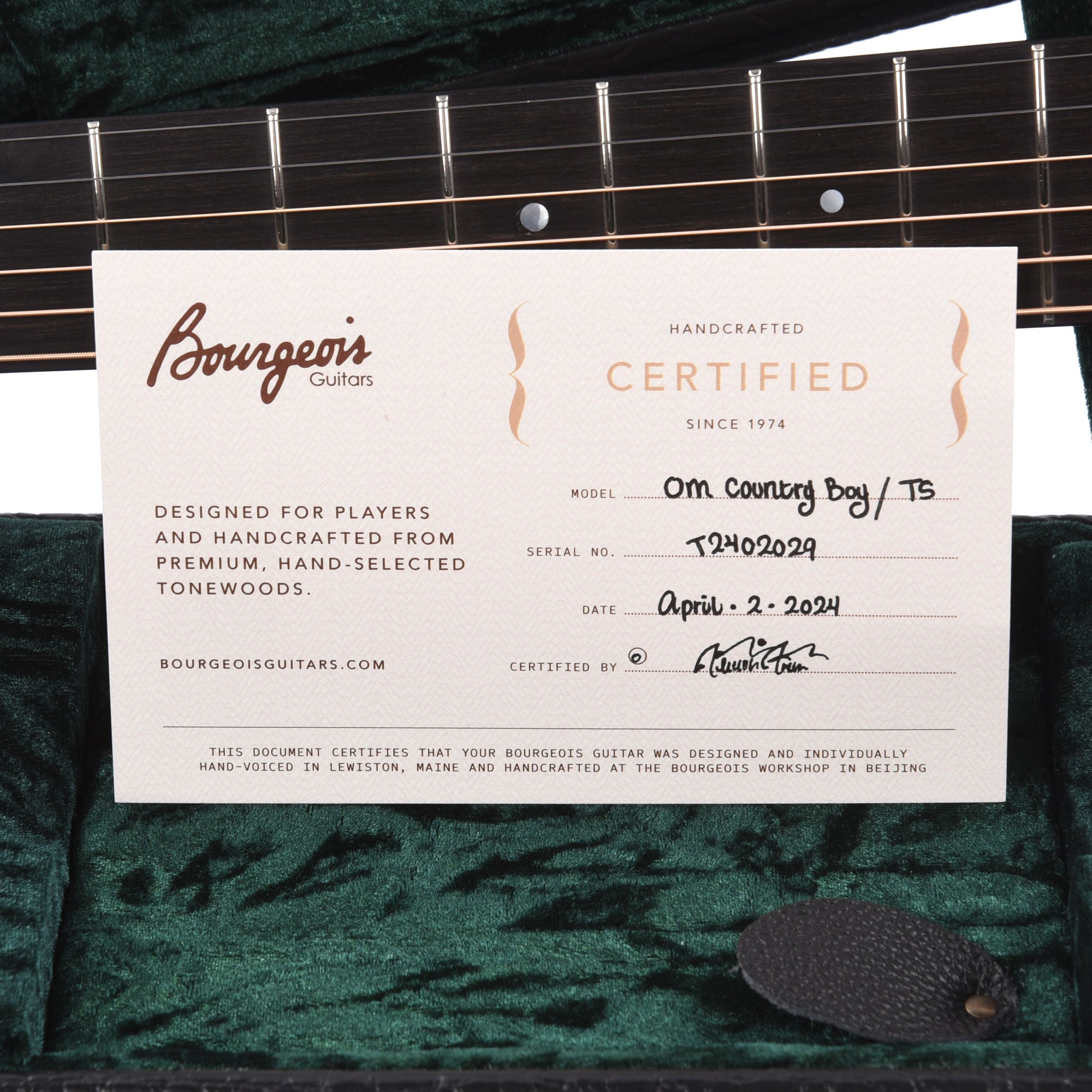 Bourgeois Touchstone Country Boy OM Alaskan Sitka/Mahogany Natural Acoustic Guitars / OM and Auditorium