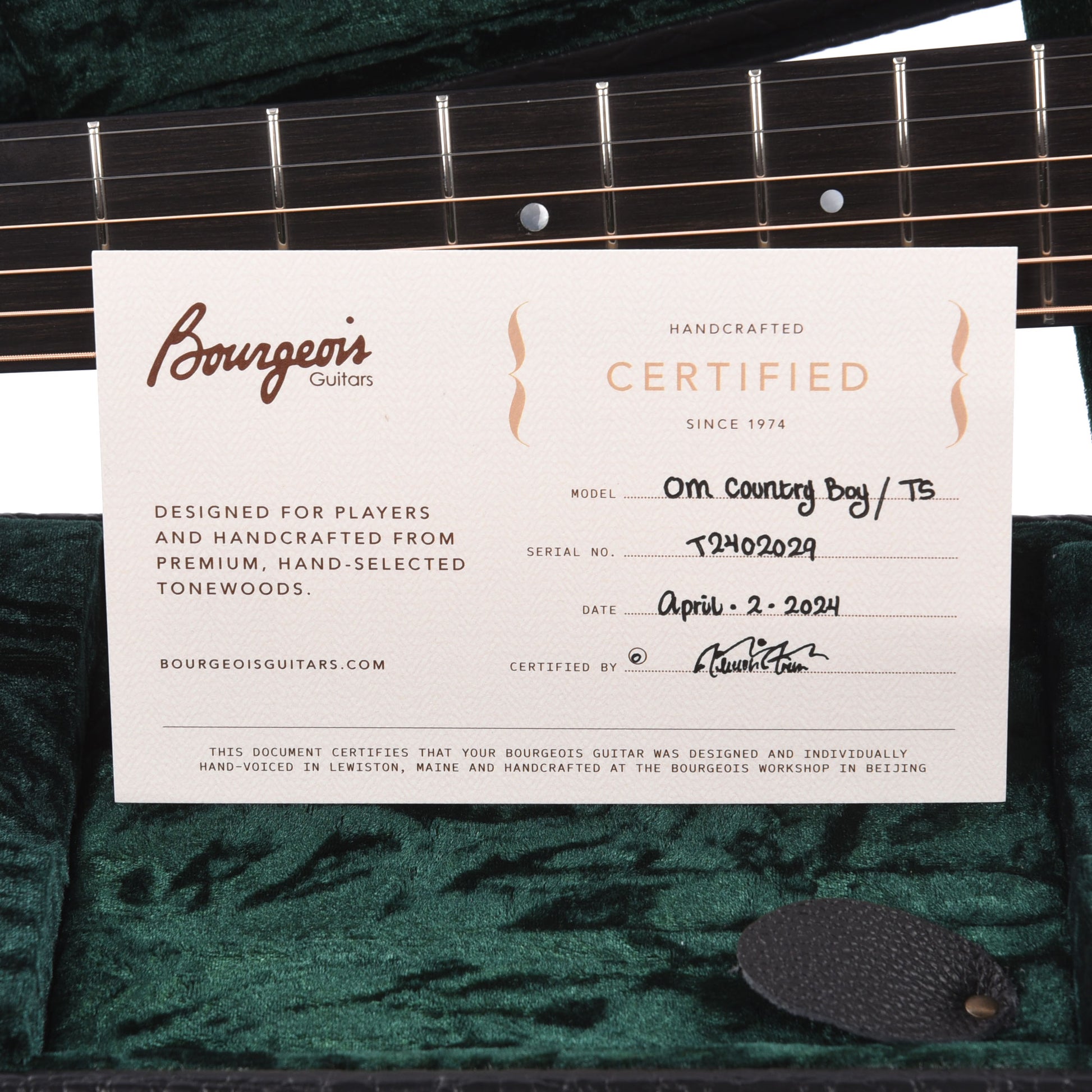Bourgeois Touchstone Country Boy OM Alaskan Sitka/Mahogany Natural Acoustic Guitars / OM and Auditorium