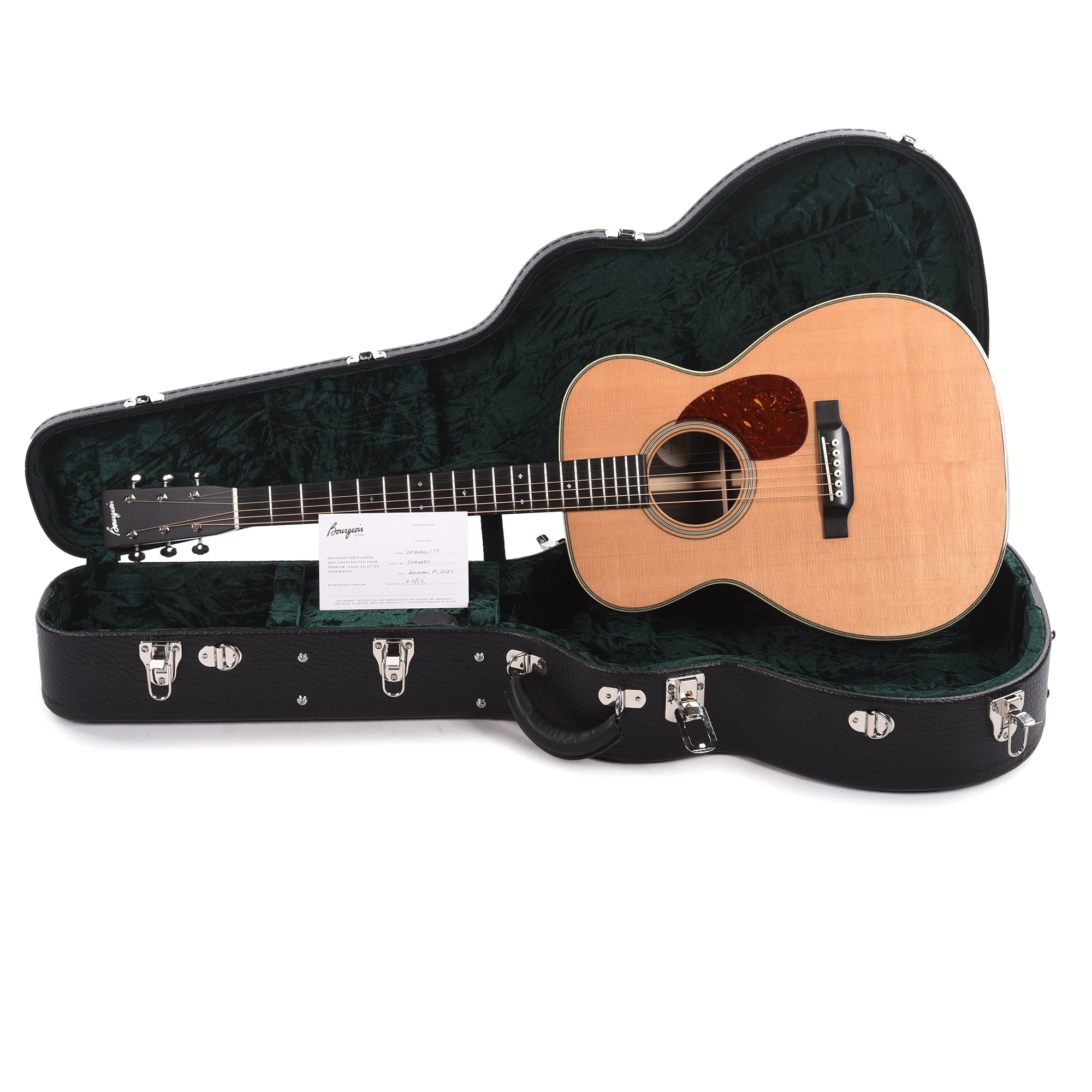 Bourgeois Touchstone Vintage OM Alaskan Sitka/Indian Rosewood Natural Acoustic Guitars / OM and Auditorium
