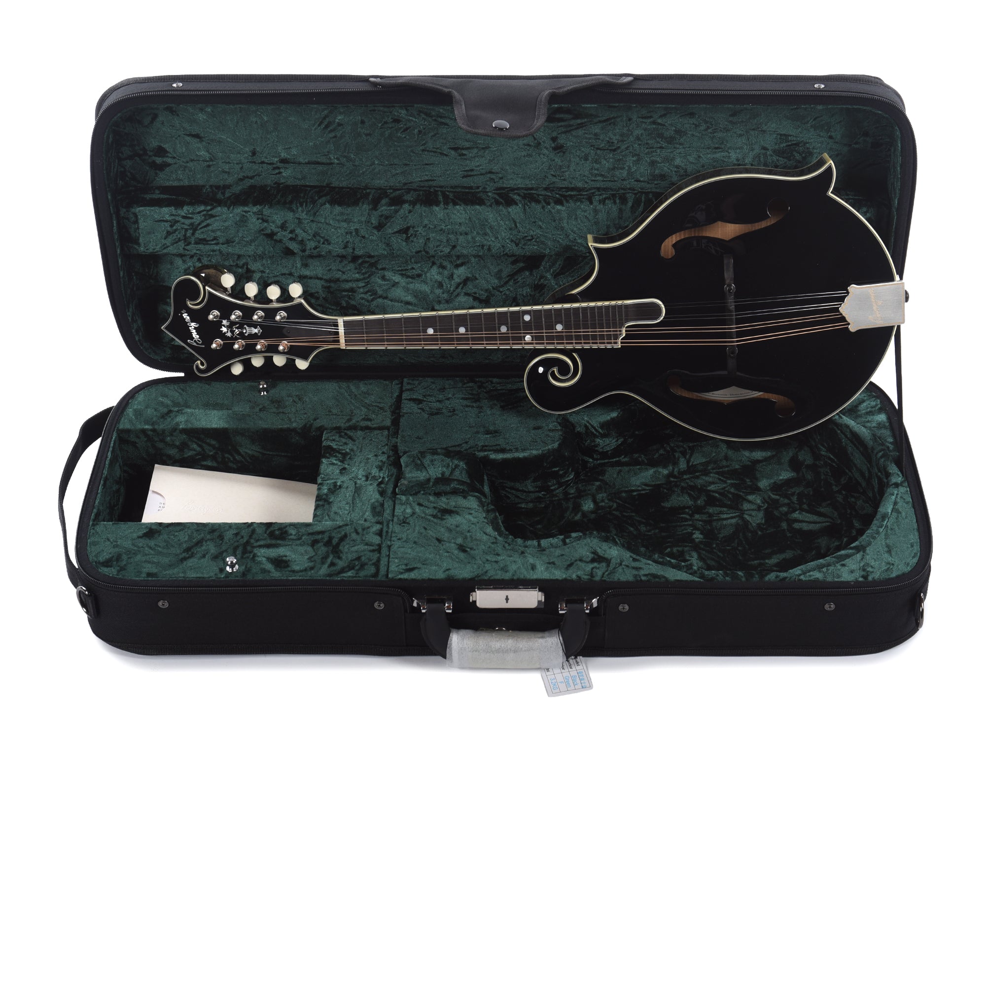 Bourgeois M5 F-Style Mandolin Aged Tone Torrefied Adirondack/Flamed Maple Black Folk Instruments / Mandolins