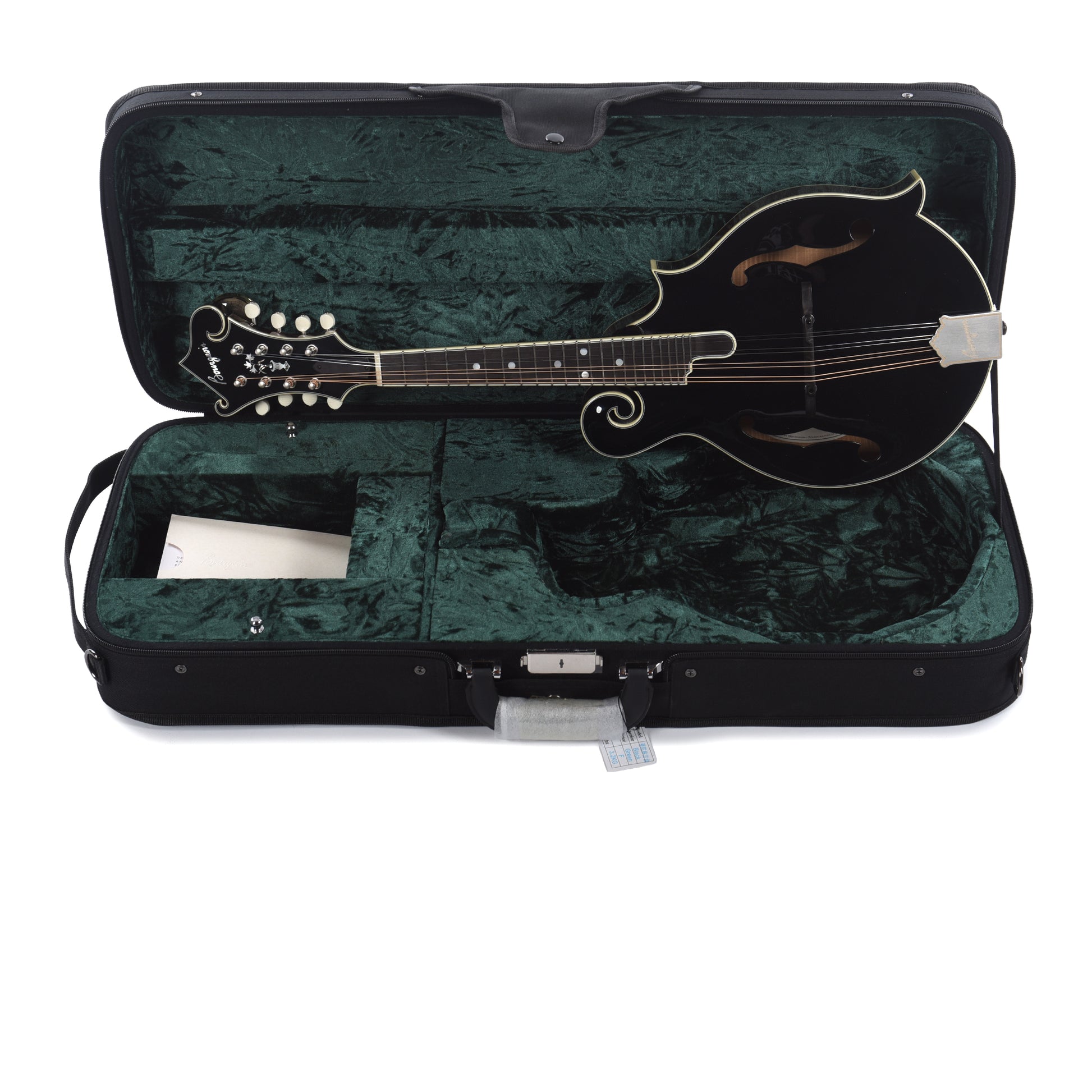 Bourgeois M5 F-Style Mandolin Aged Tone Torrefied Adirondack/Flamed Maple Black Folk Instruments / Mandolins