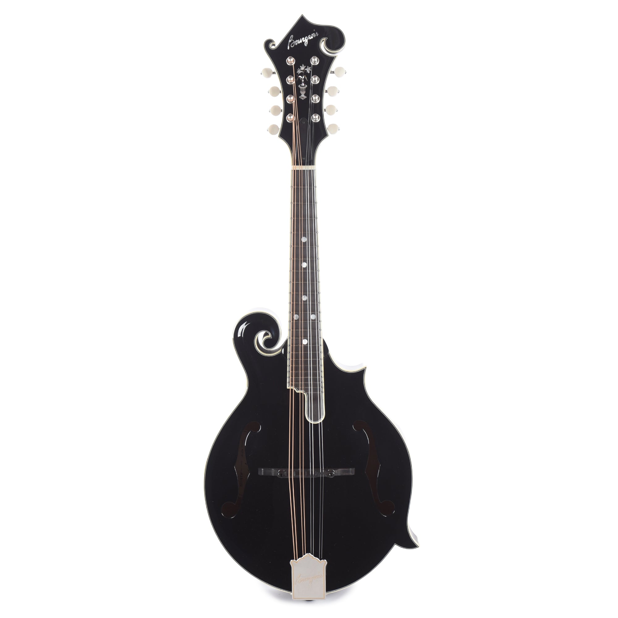 Bourgeois M5 F-Style Mandolin Aged Tone Torrefied Adirondack/Flamed Maple Black Folk Instruments / Mandolins