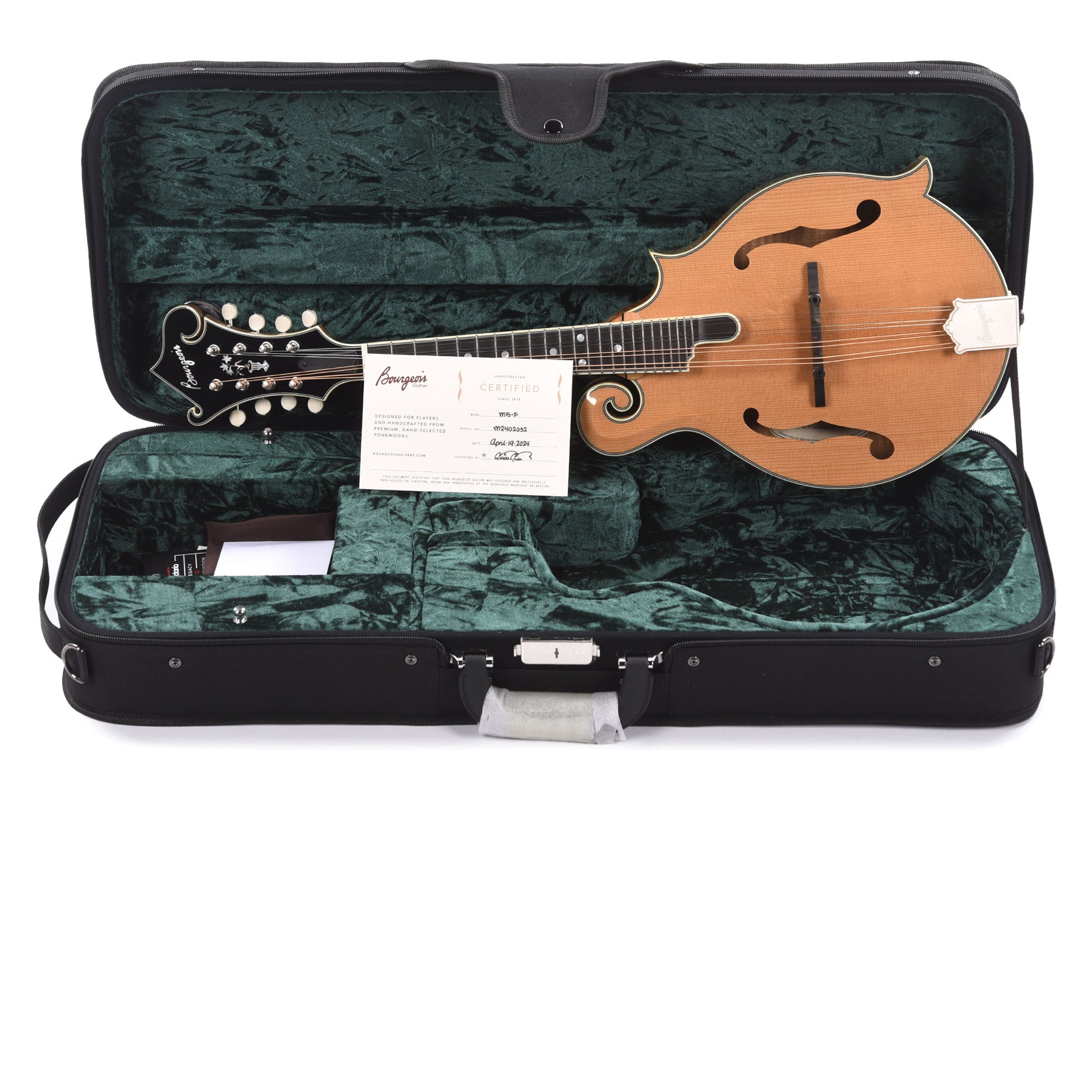 Bourgeois M5 F-Style Mandolin Aged Tone Torrefied Adirondack/Flamed Maple Natural Folk Instruments / Mandolins