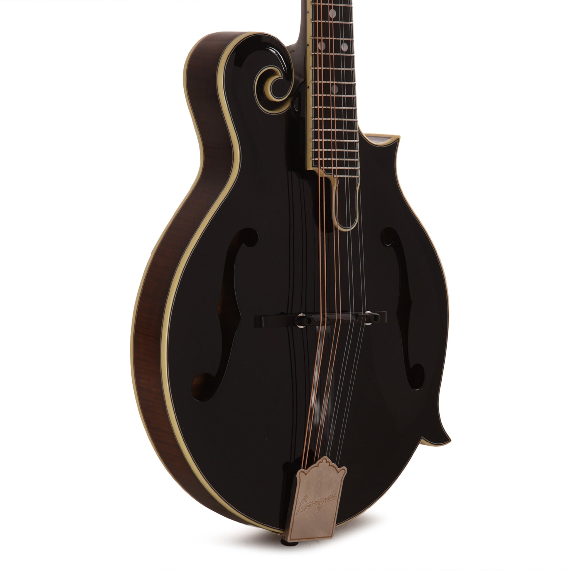 Bourgeois M5 F-Style Mandolin Aged Tone Torrefied Adirondack/Flamed Maple Black Mandolins