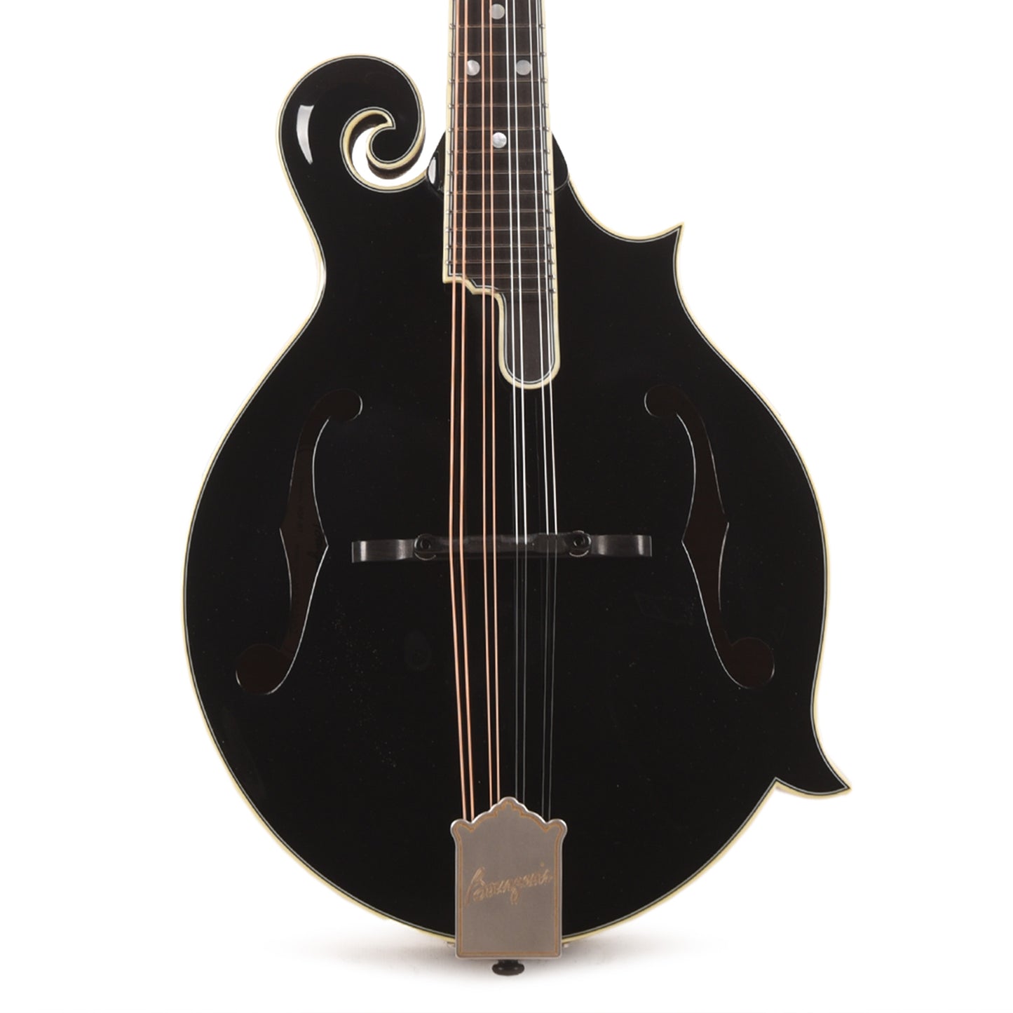Bourgeois M5 F-Style Mandolin Aged Tone Torrefied Adirondack/Flamed Maple Black Mandolins