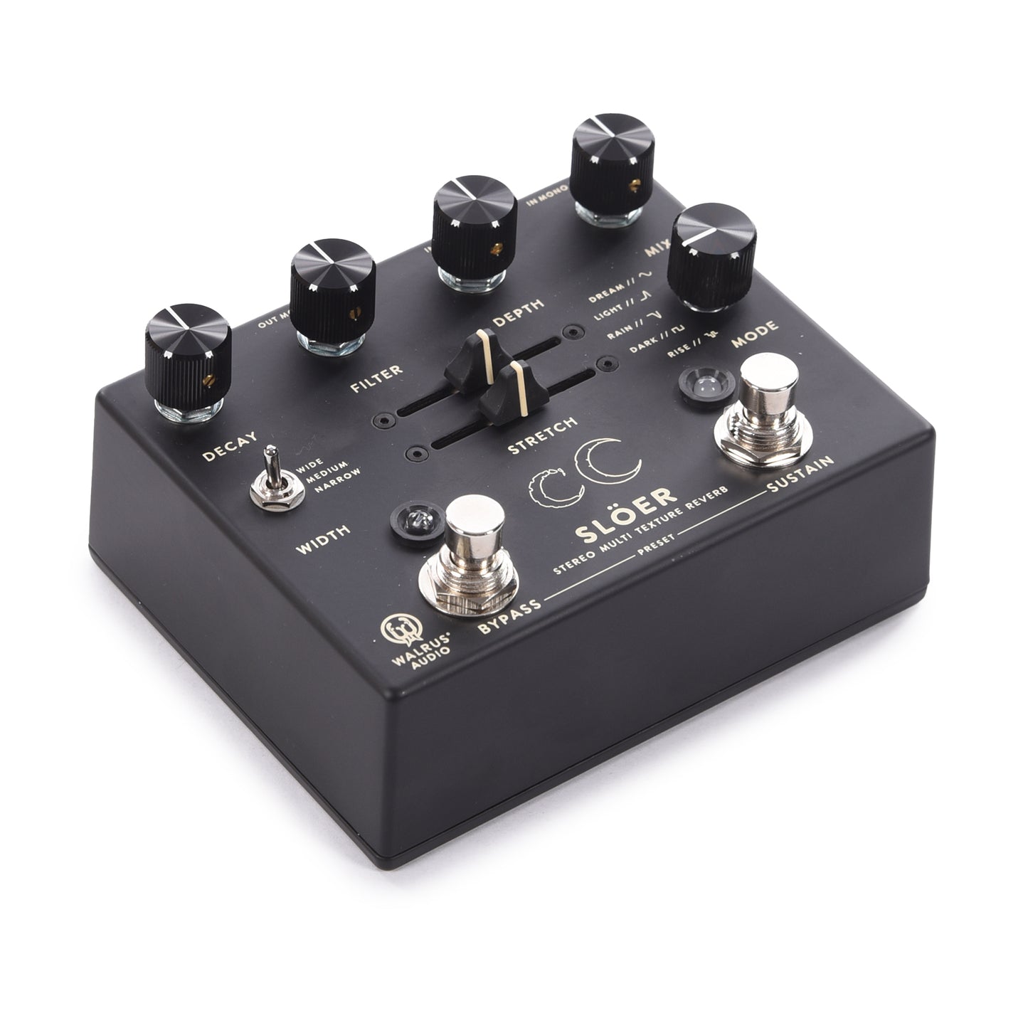 Walrus Audio SLÖER Stereo Ambient Reverb Pedal Black