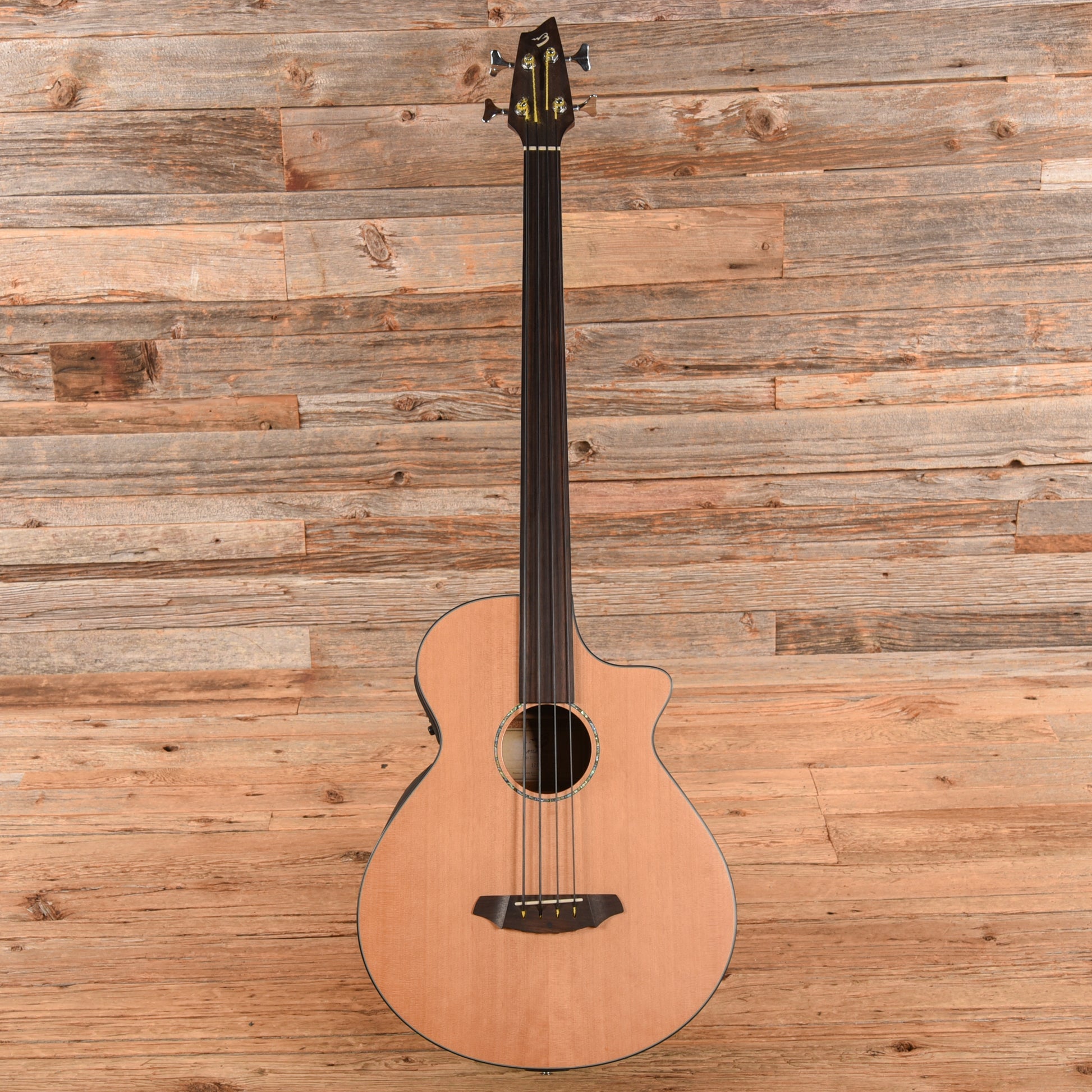 Breedlove Atlas Series BJ350/CMe4 Fretless Natural 2012 Bass Guitars / 4-String
