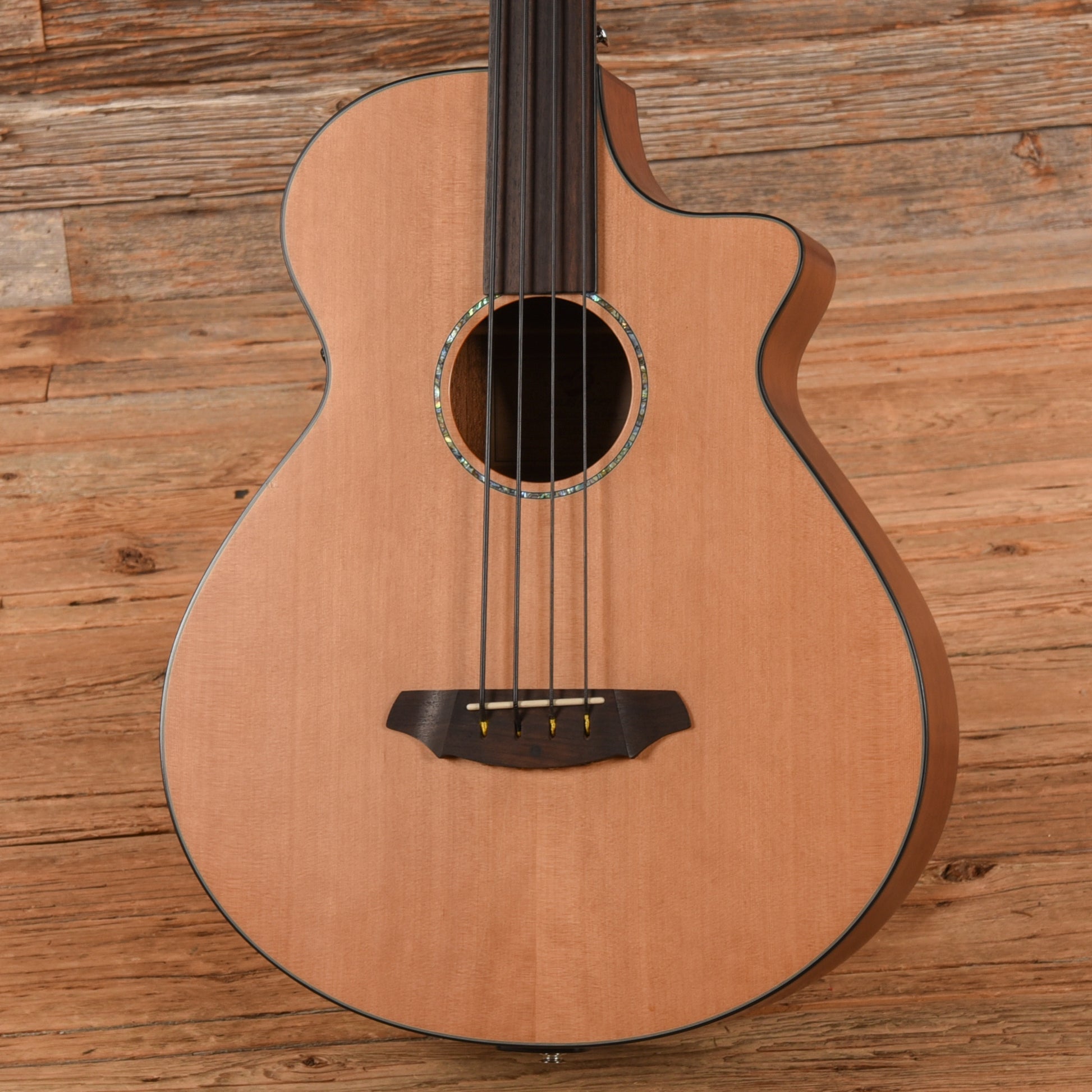 Breedlove Atlas Series BJ350/CMe4 Fretless Natural 2012 Bass Guitars / 4-String