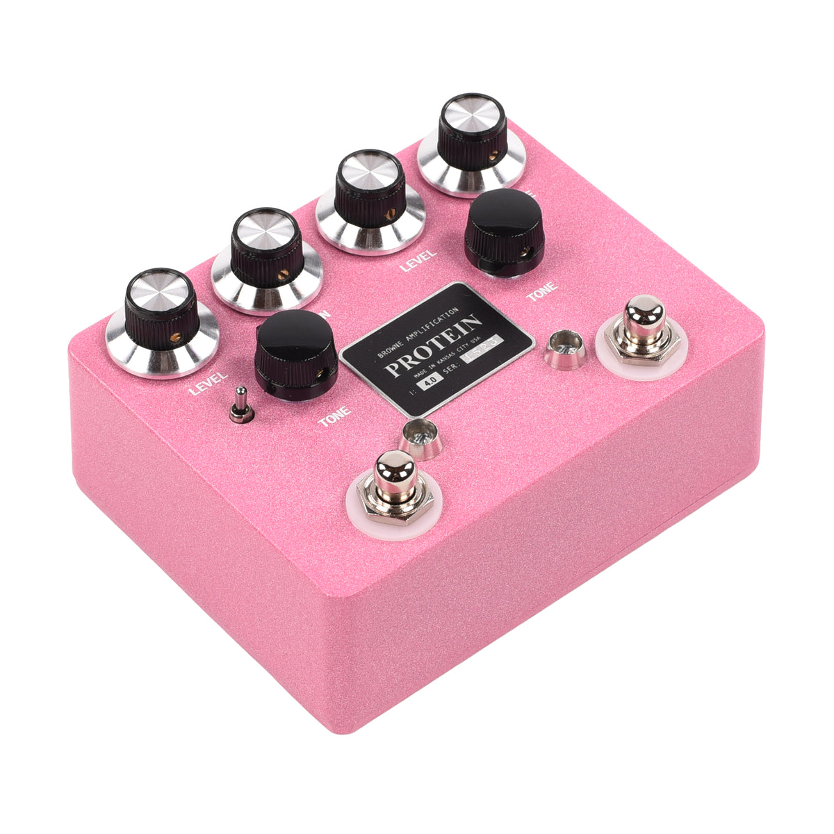 Browne Amplification Protein Dual Overdrive v4 Pedal Pink Effect Pedals