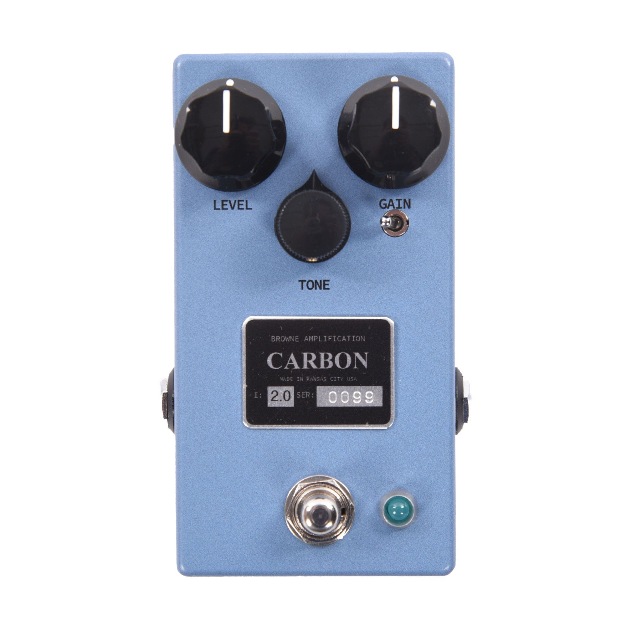 Browne Amplification Carbon V2 Overdrive Pedal Sky Blue Effects and Pedals / Overdrive and Boost