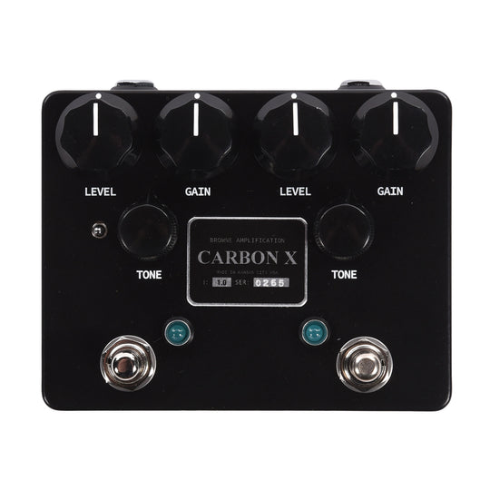 Browne Amplification Carbon X Dual Overdrive Pedal Effects and Pedals / Overdrive and Boost