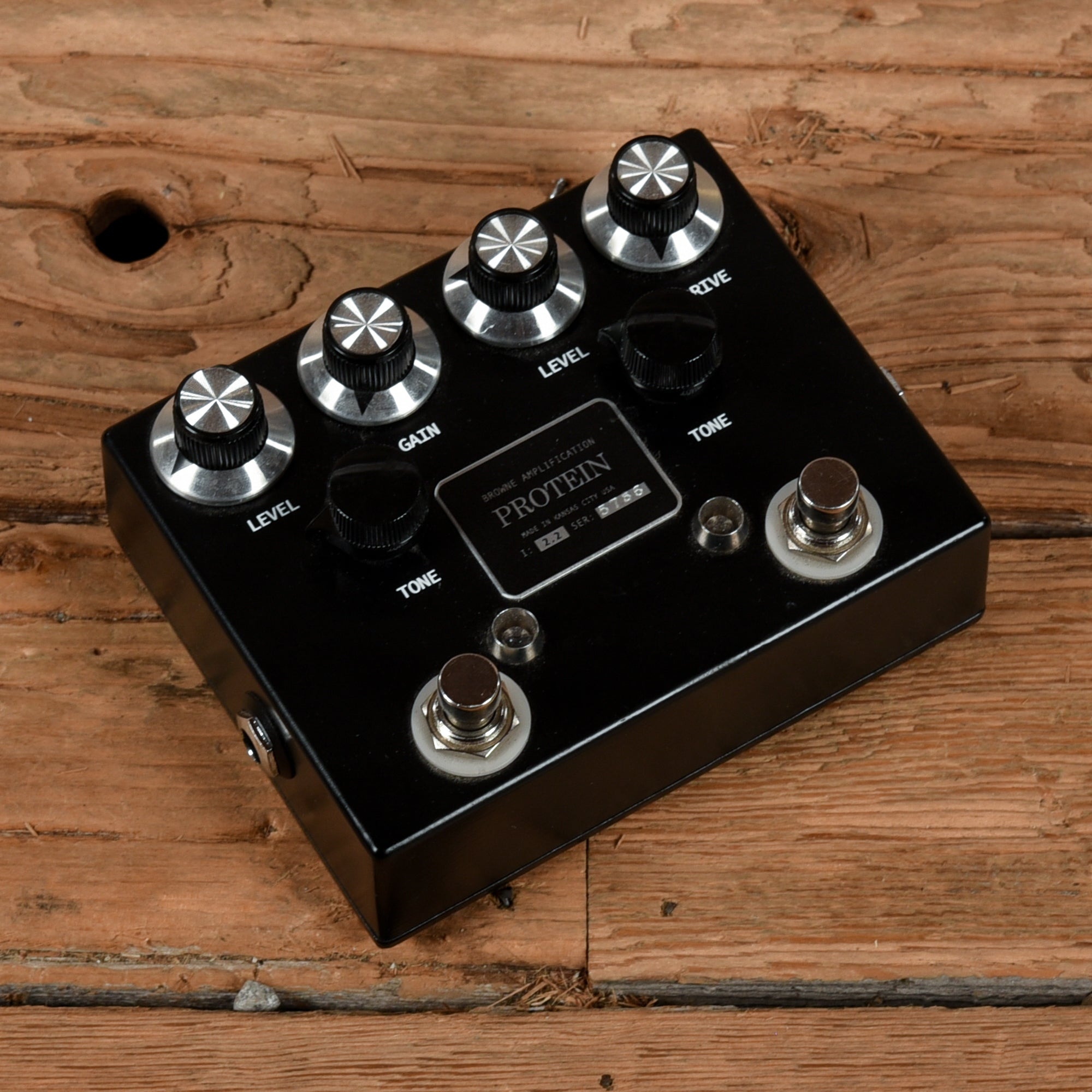 Browne Amplification Protein Dual Overdrive V2 Black Effects and Pedals / Overdrive and Boost
