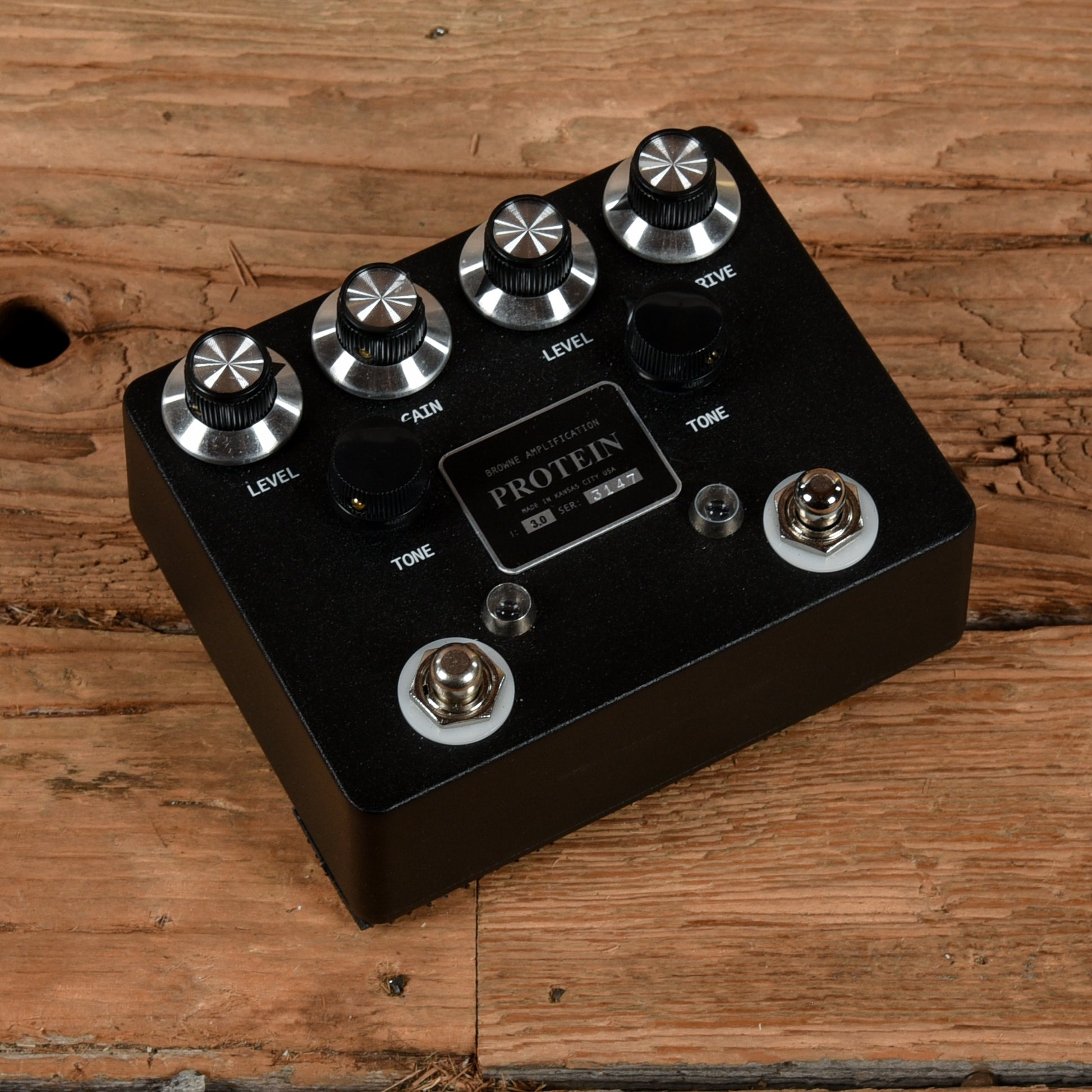 Browne Amplification Protein Dual Overdrive V3 Black Effects and Pedals / Overdrive and Boost