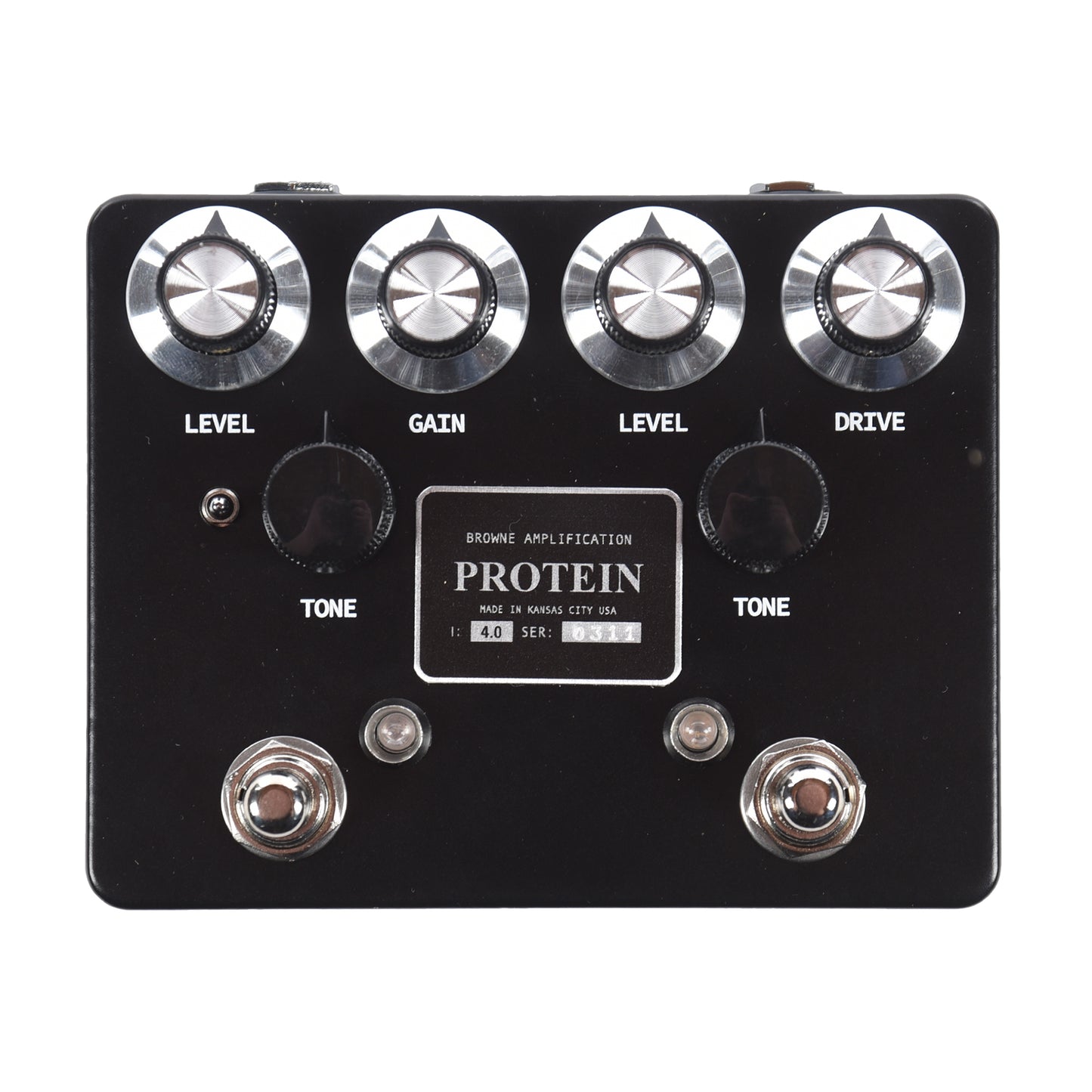 Browne Amplification Protein Dual Overdrive v4 Pedal Black Effects and Pedals / Overdrive and Boost